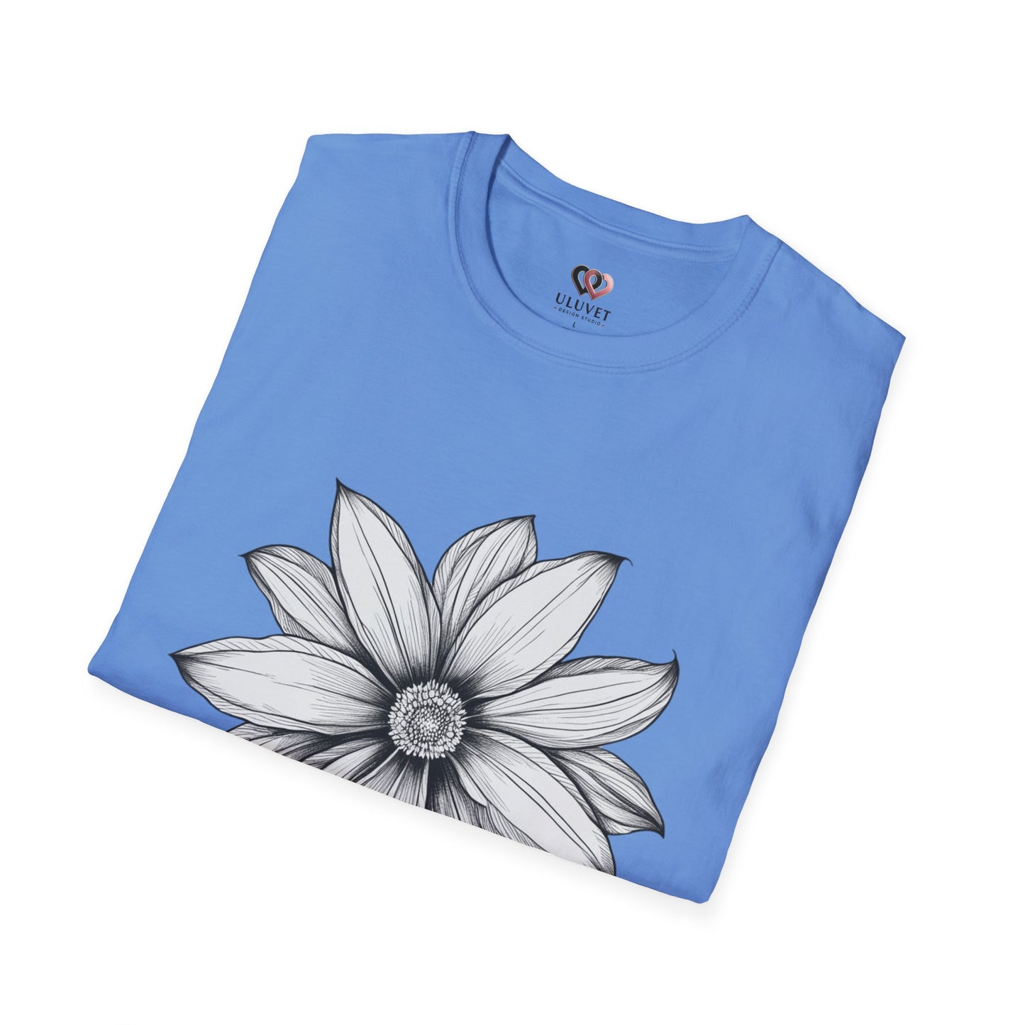 Floral Graphic T-Shirt, Softstyle Tee, Nature Lover Gift, Casual Wear, Birthday Apparel, Eco-Friendly Fashion