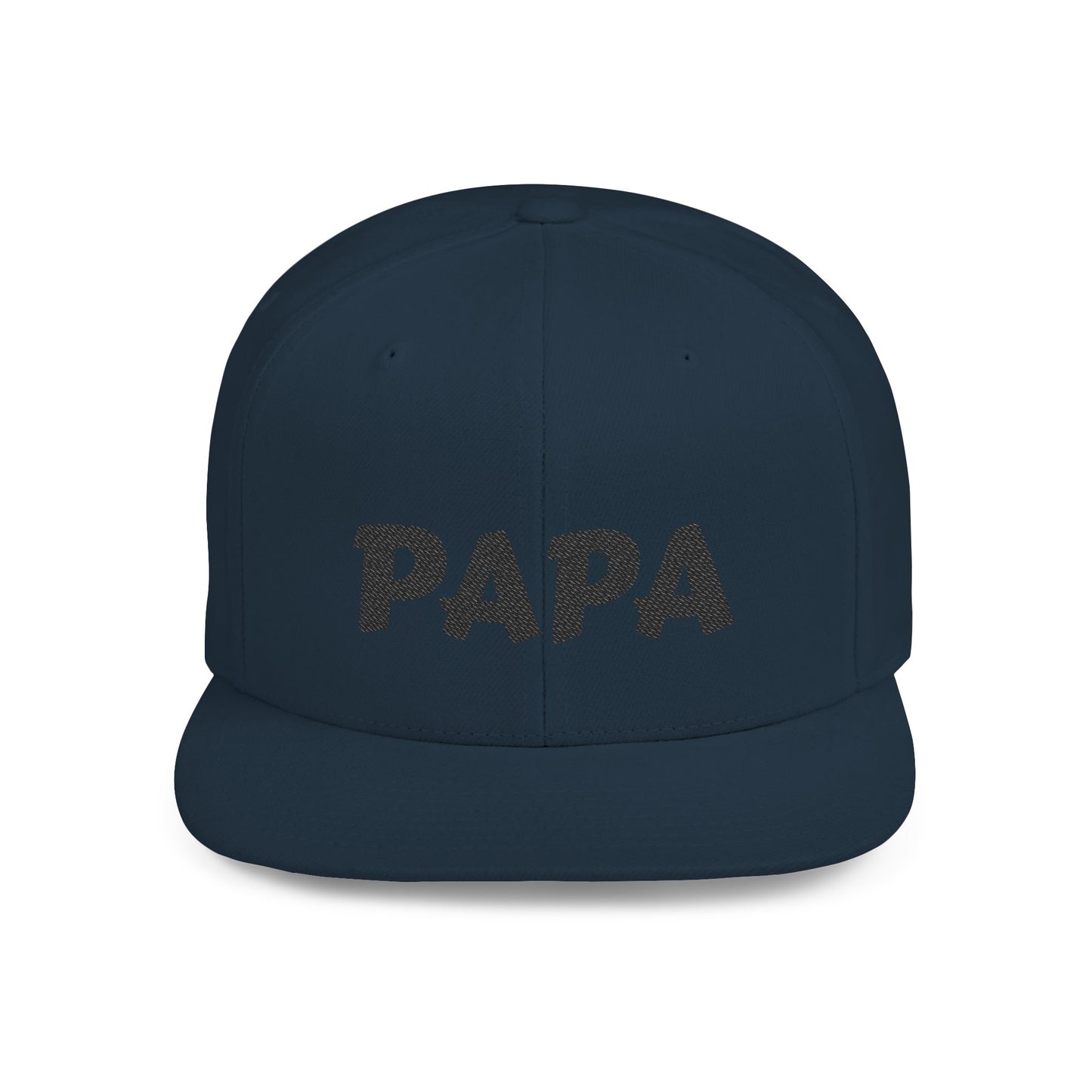 Custom 'Papa' Flat Bill Snapback Hat | Trendy Dad Cap, Gift for Father's Day, Birthday, Casual Wear, Everyday Style