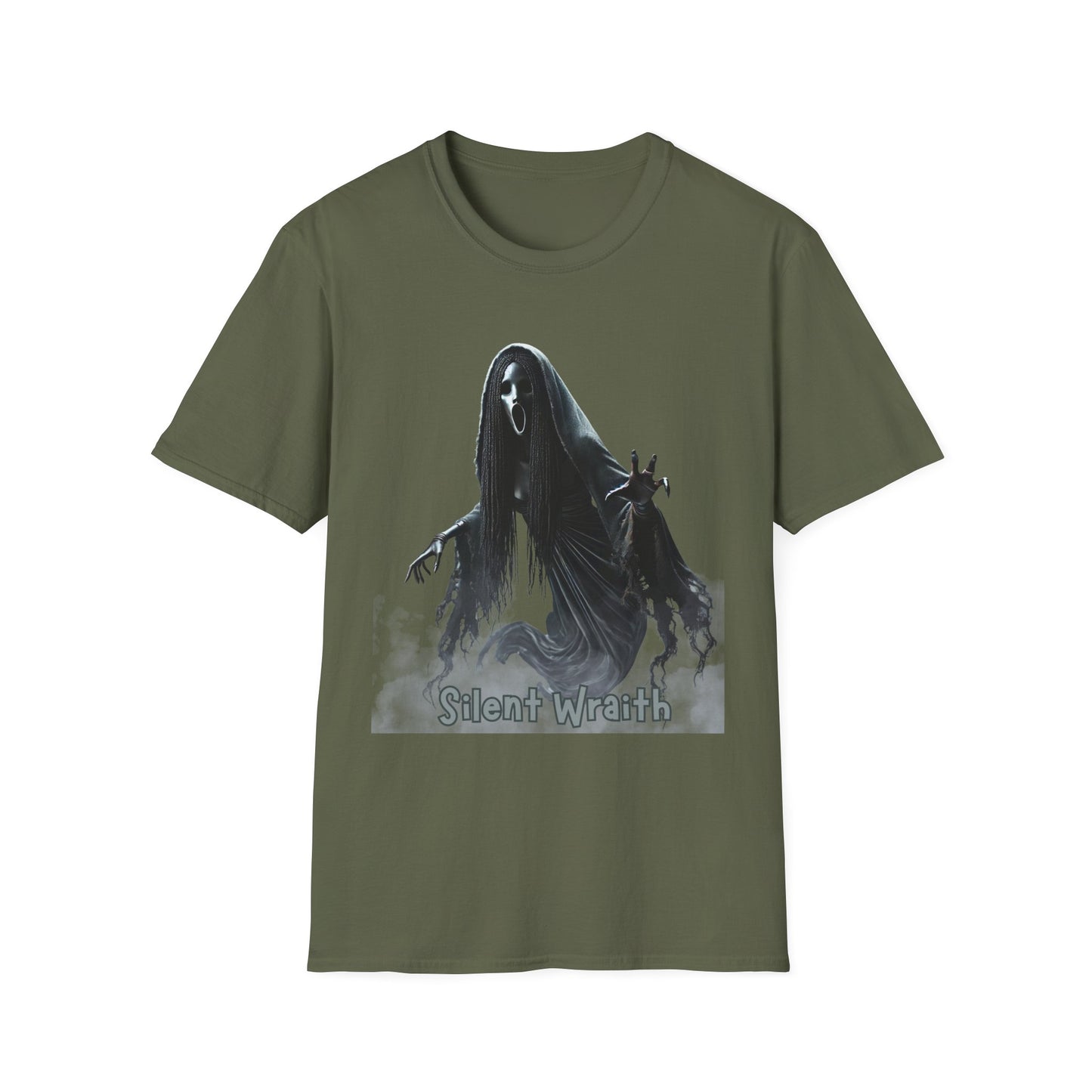 Spooky Ghost Graphic Tee, Halloween Shirt, Unisex T-Shirt, Ghoul Costume, Casual Wear, Gift for Horror Fans