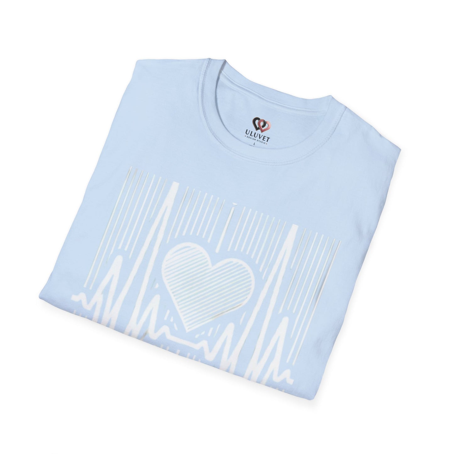 Heartbeat Pulse Love Graphic T-Shirt - Unisex, Perfect for Music Lovers, Gifts, Casual Wear, Everyday Style