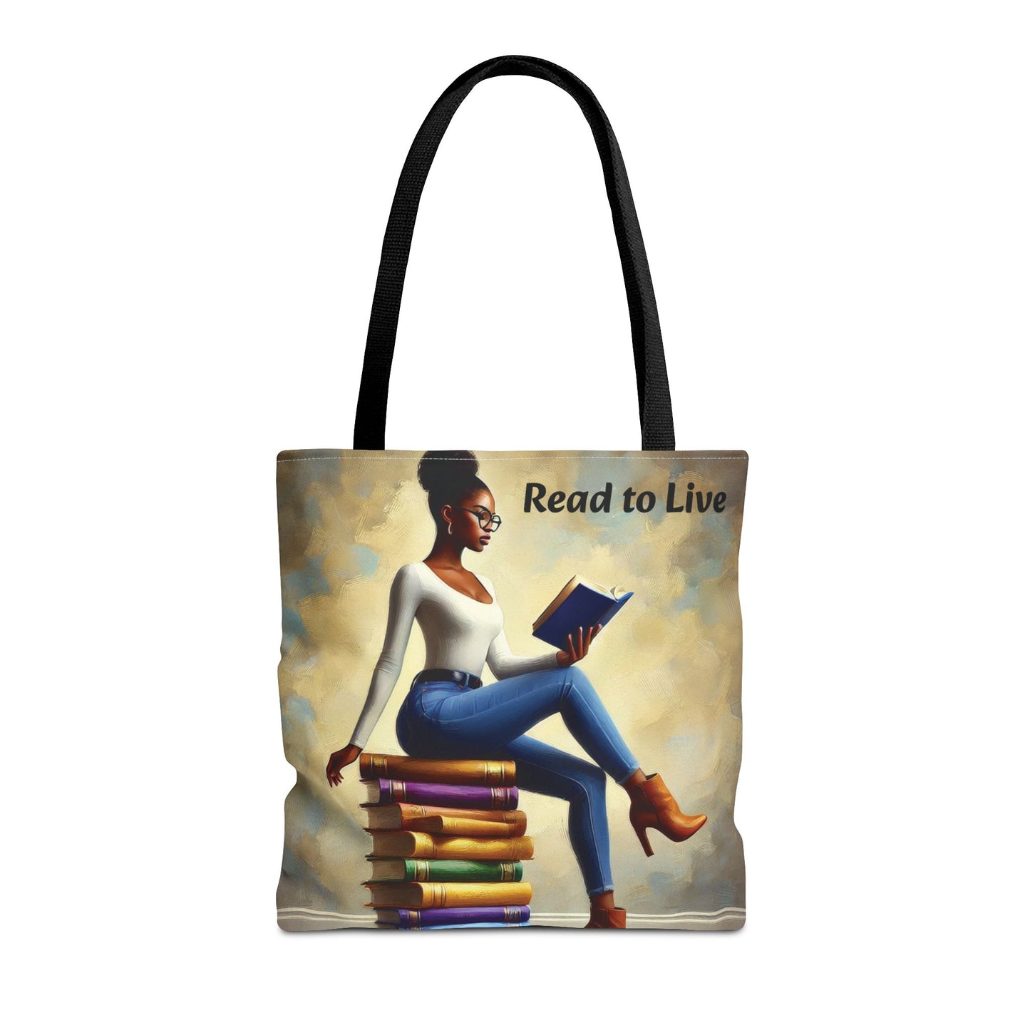Customizable Book Tote Bag. Book Lover Library Art