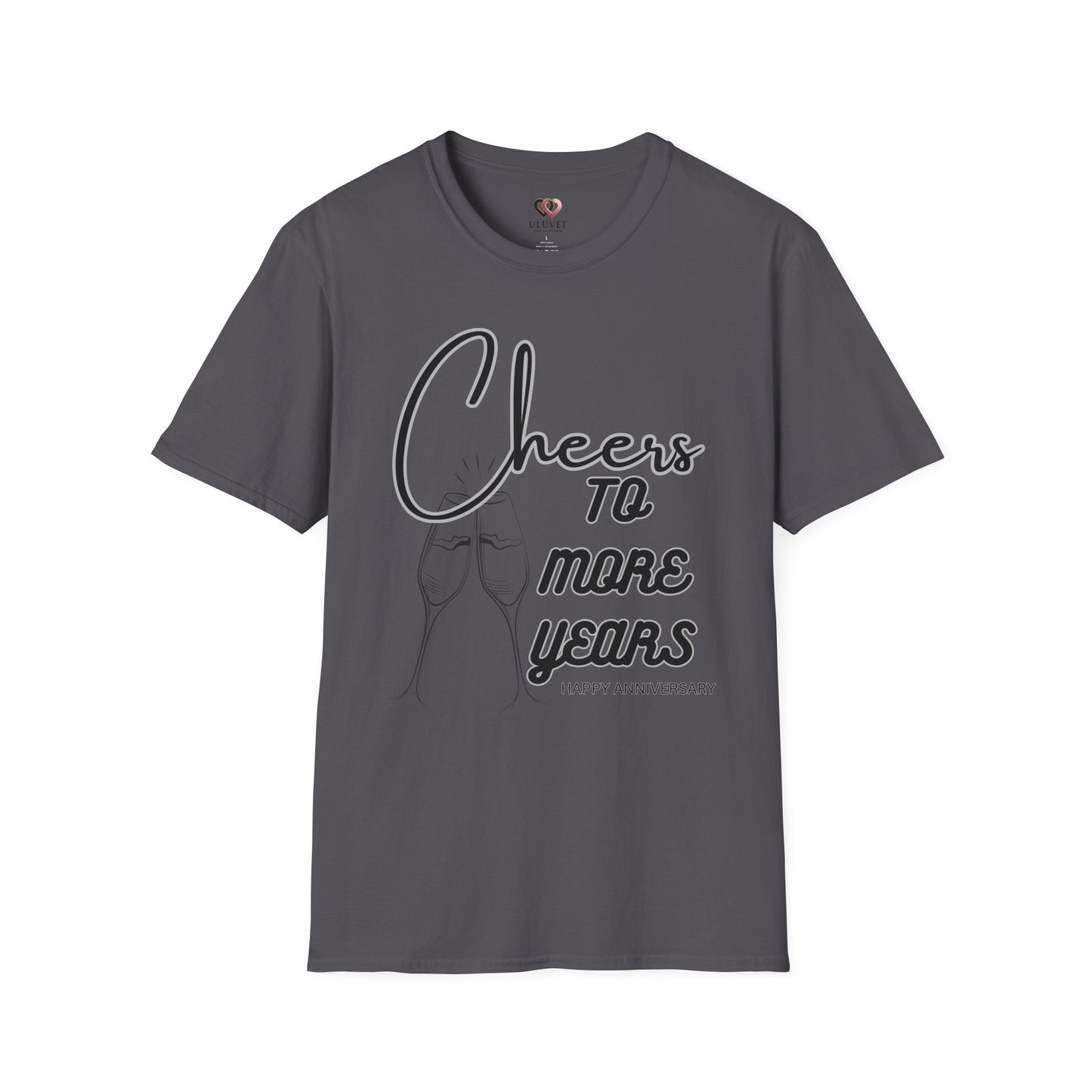 Cheers to More Years Anniversary T-Shirt, Gift for Couples, Unisex Tee, Celebration Shirt, Happy Anniversary Outfit