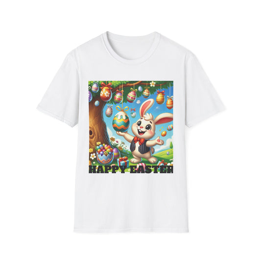 Easter & Halloween Unisex T-Shirt, Cute Bunny Tee, Spooky Rabbit Shirt, Holiday Graphic Top, Festive Wear, Easter Celebration