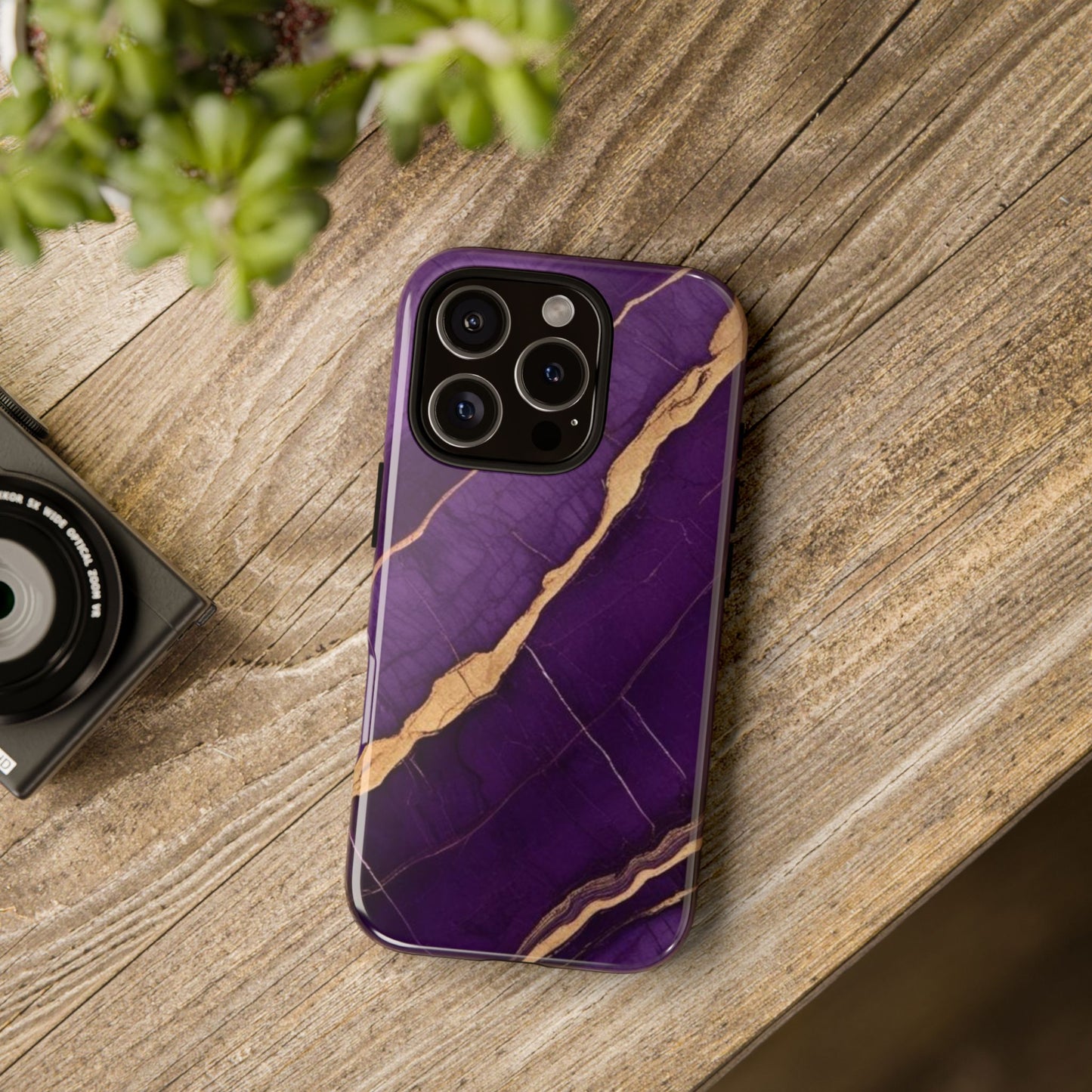 Elegant Purple Marble Phone Case - Tough Cases, Stylish Mobile Cover, Unique Gift for Her, Luxe Phone Accessories, Trendy Smartphone Case