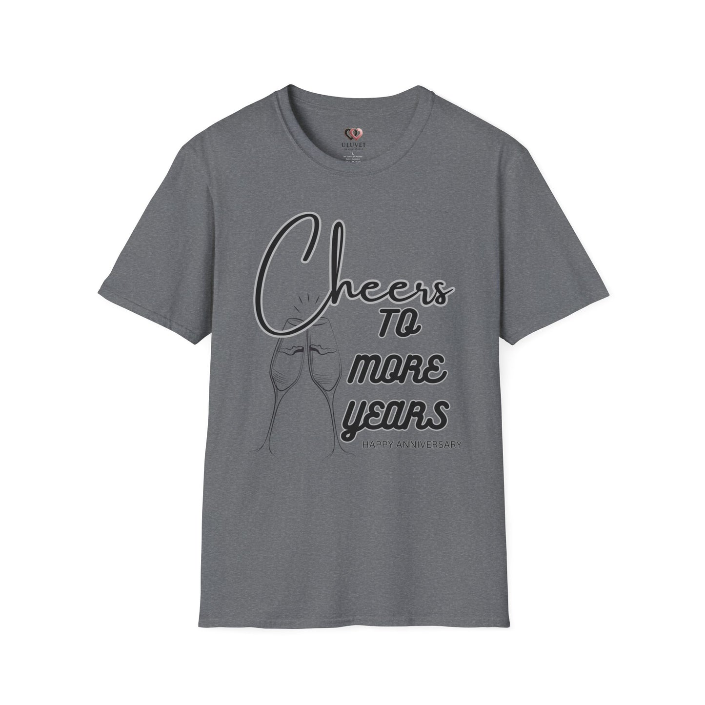 Cheers to More Years Anniversary T-Shirt, Gift for Couples, Unisex Tee, Celebration Shirt, Happy Anniversary Outfit