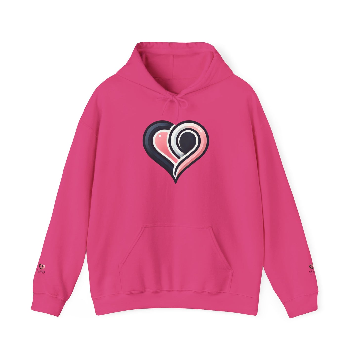 Cozy Heart Design Unisex Hoodie, Perfect for Valentine's Day, Gift for Couples, Love Apparel, Casual Comfort, Everyday Wear