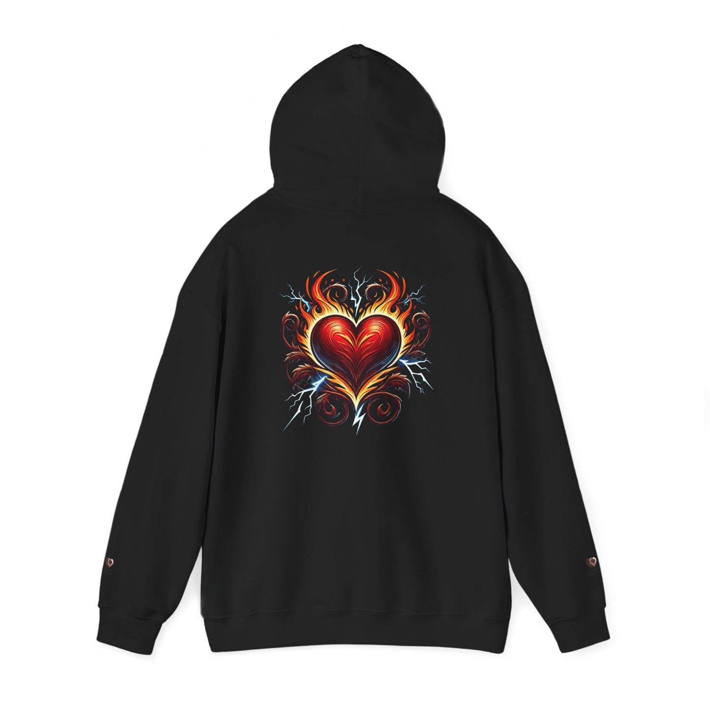 Heart Flame Unisex Hoodie | Cozy Sweatshirt for Love, Valentine's Day Gift, Casual Wear, Trendy Fashion, Gift for Her