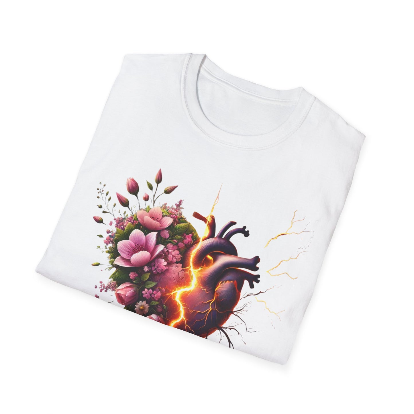 Heartbreak Floral T-Shirt - Perfect for Gifts, Casual Wear, Valentines, or Self-Care