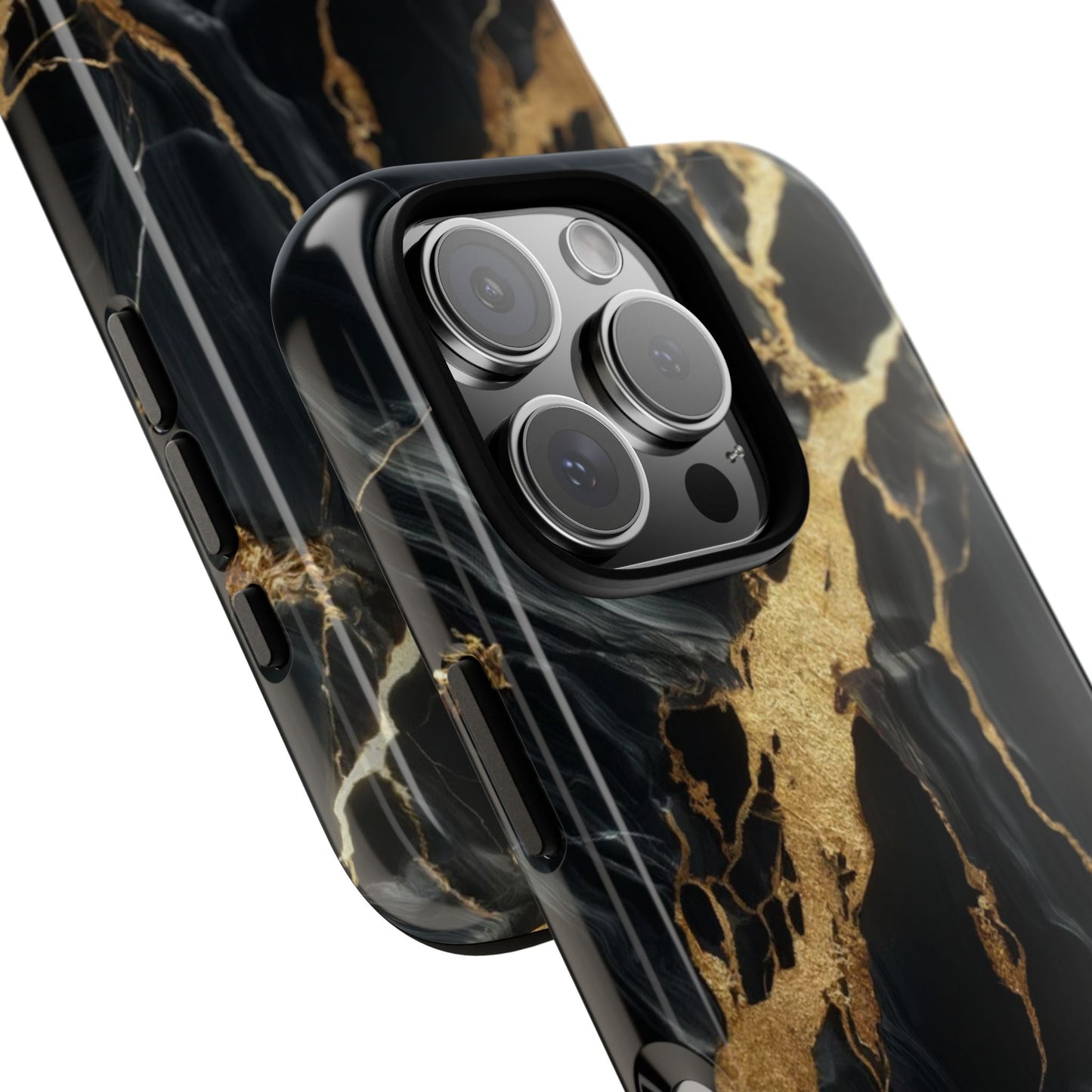 Marble Phone Case with Gold Accents | Tough Cases | Luxury Phone Cover for Him/Her | Elegant Accessory | Gift for Birthdays, Holidays