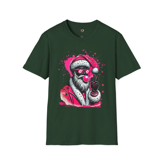 Cool Santa Claus T-Shirt, Fun Christmas Shirt, Holiday Gift, Unisex Tee, Rebellious Santa, Casual Wear