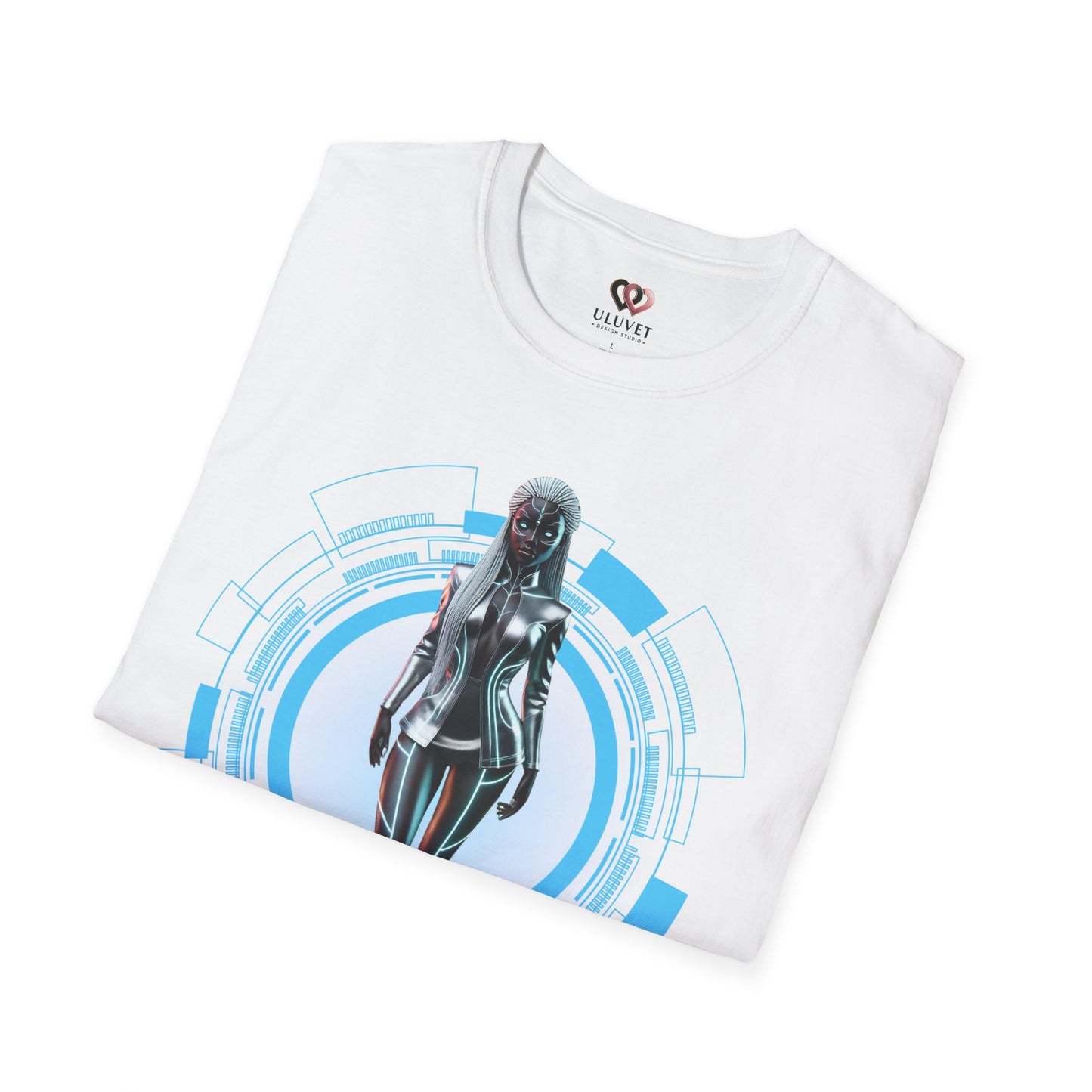 Futuristic Graphic Tee, Unisex Softstyle T-Shirt with Cyberpunk Design, Casual Wear for Tech Lovers, Gift for Gamers, Stylish Everyday [...]