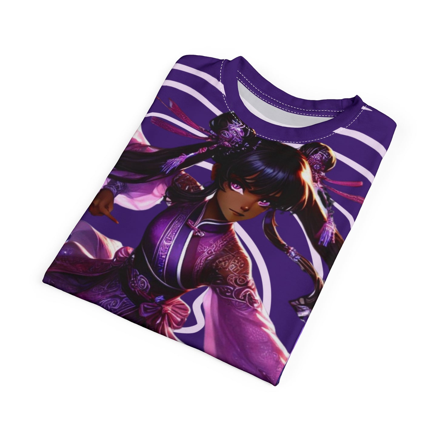 Purple Anime Warrior All-Over Print Tee
