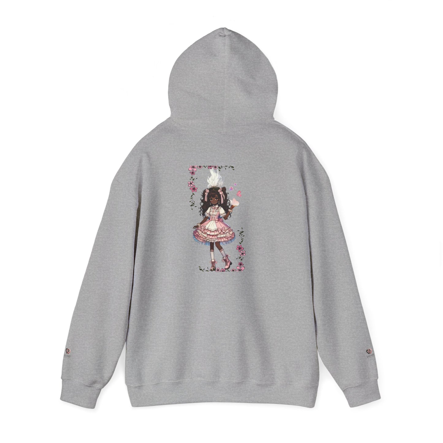 Hooded Sweatshirt - Girly Anime Fantasy Design