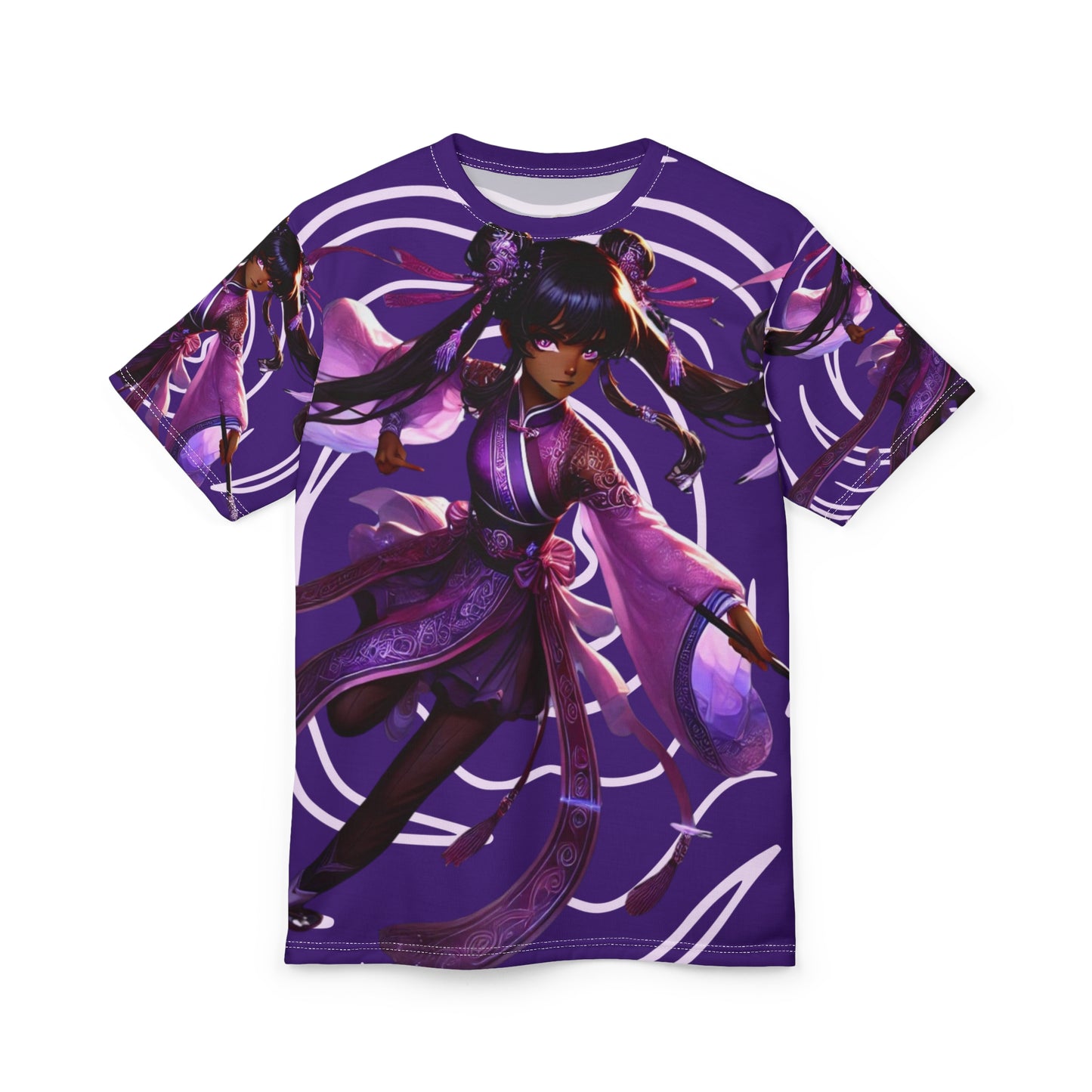 Purple Anime Warrior All-Over Print Tee