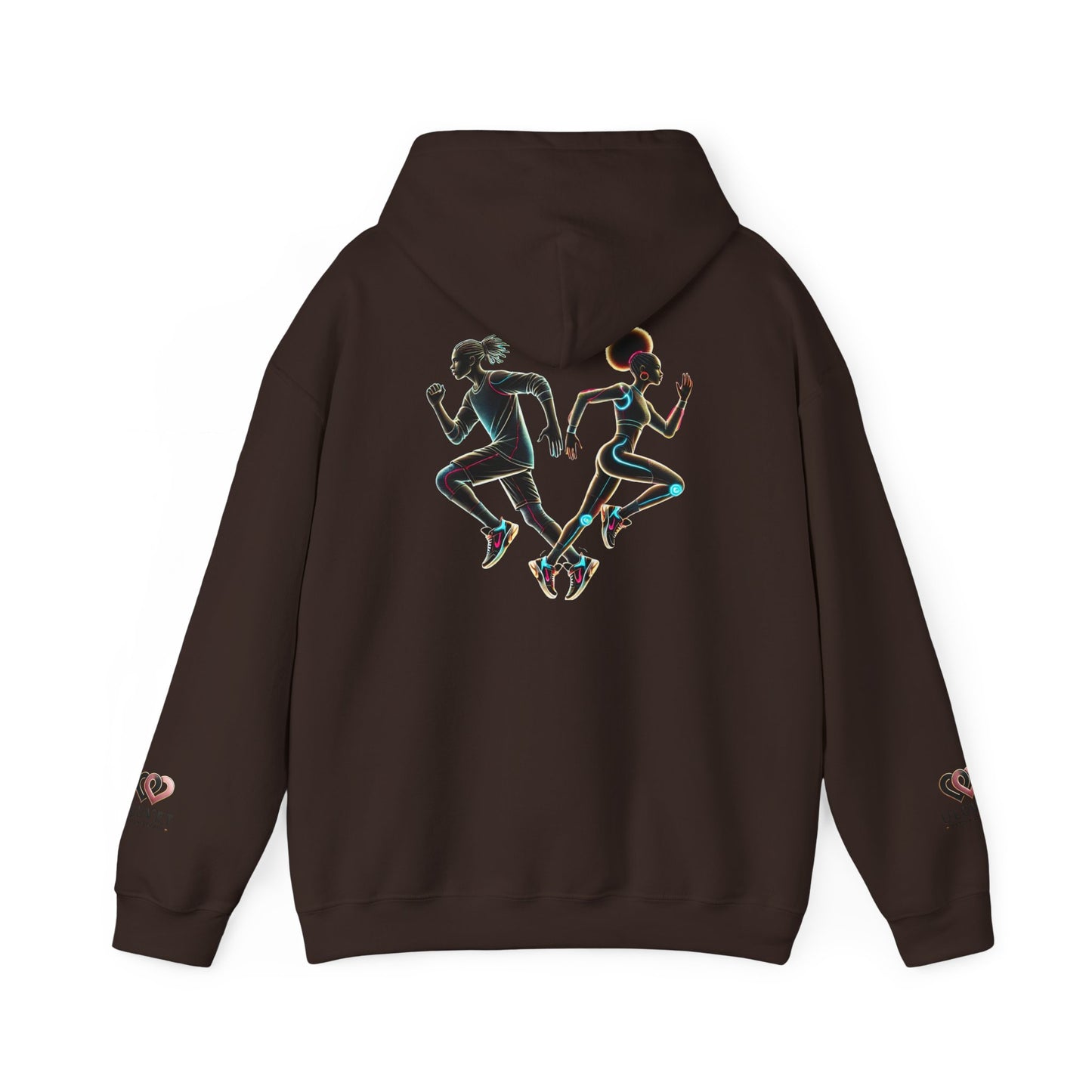 Dynamic Running Hooded Sweatshirt | Cozy Unisex Gift, Running Enthusiast Hoodie, Sportswear, Comfortable Style, Fitness Apparel