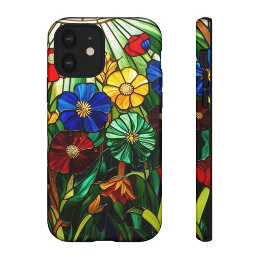 Vibrant Floral Phone Case, Tough Cases for Nature Lovers, Colorful Protection Gift, Botanical Decor, Springtime Accessory