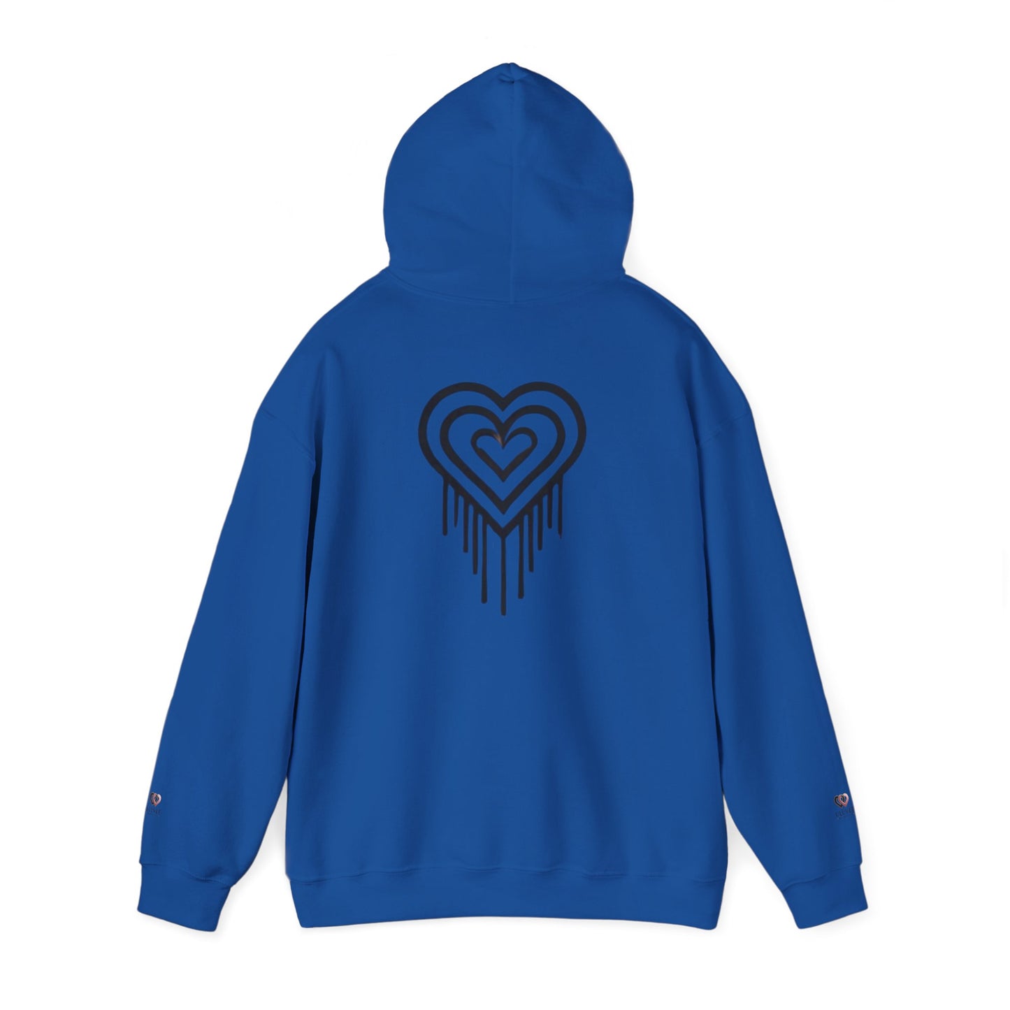 Heart Drip Unisex Hoodie, Cozy Sweatshirt, Trendy Gift for Her, Valentine's Day Apparel, Casual Style Hoodie