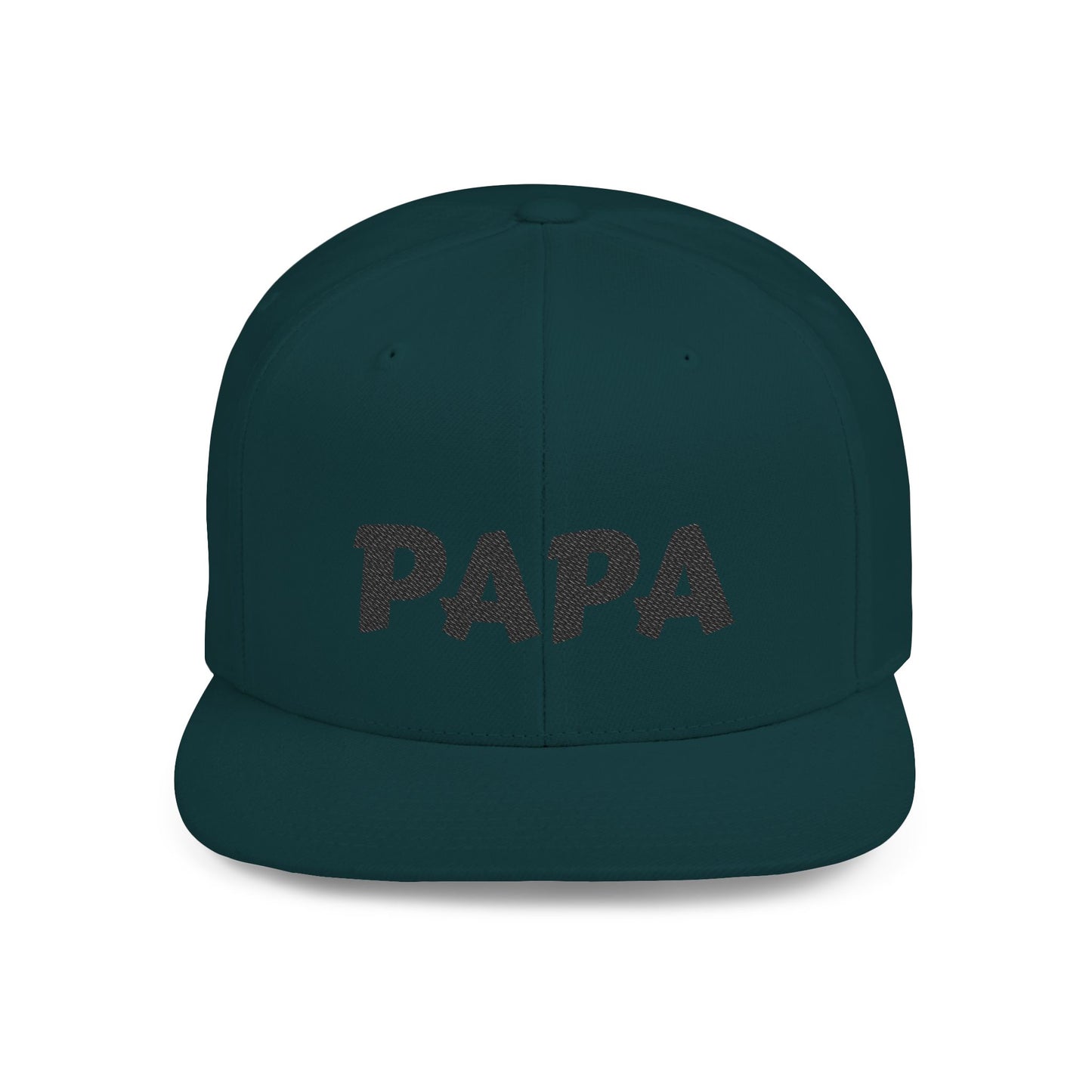 Custom 'Papa' Flat Bill Snapback Hat | Trendy Dad Cap, Gift for Father's Day, Birthday, Casual Wear, Everyday Style
