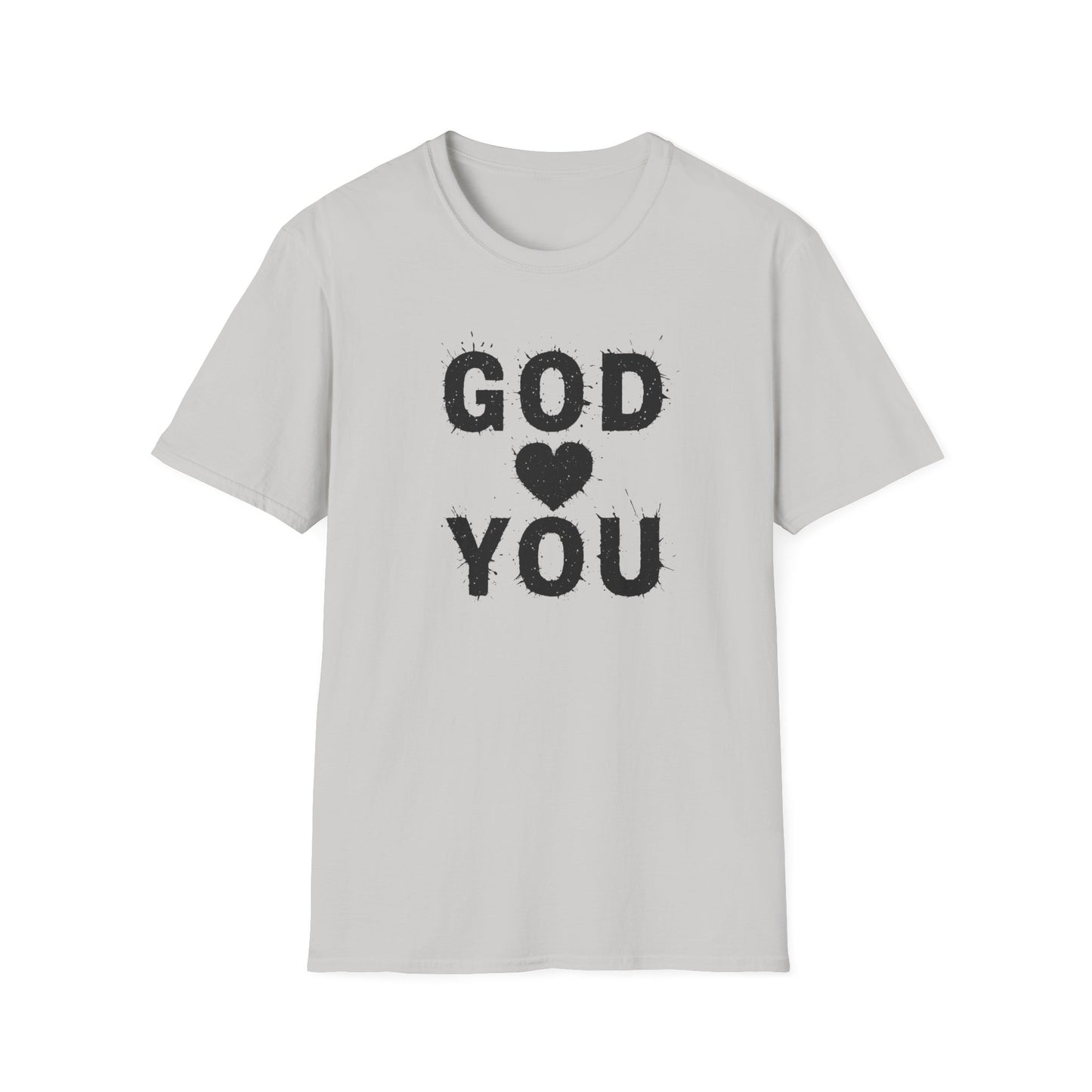God Love You T-Shirt, Unisex Softstyle Tee, Faith-Based Apparel, Casual Gift, Inspirational Shirt for Every Occasion