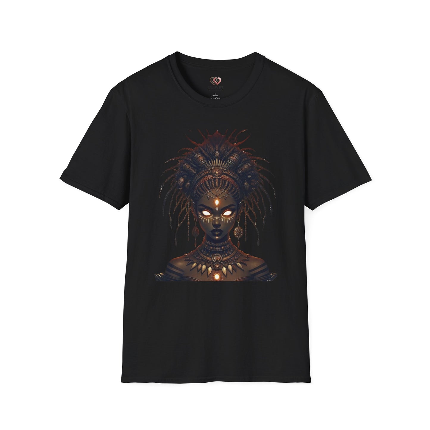 Artistic Goddess Unisex Softstyle T-Shirt - Ethereal Design for Everyday Wear