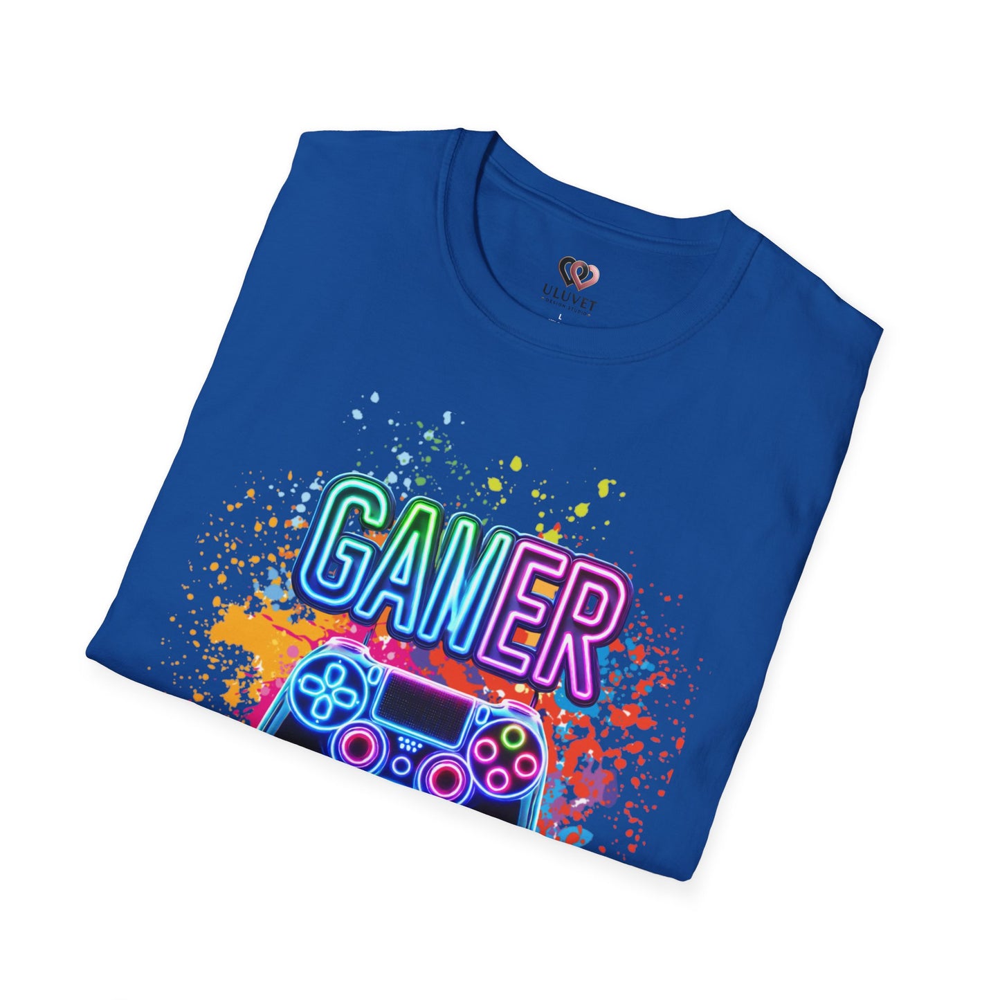 Gamer T-Shirt, Unisex Softstyle Tee, Fun Colors, Gamer Shirt, Gaming Tee, Video Game Tshirt, Casual Gamer Apparel