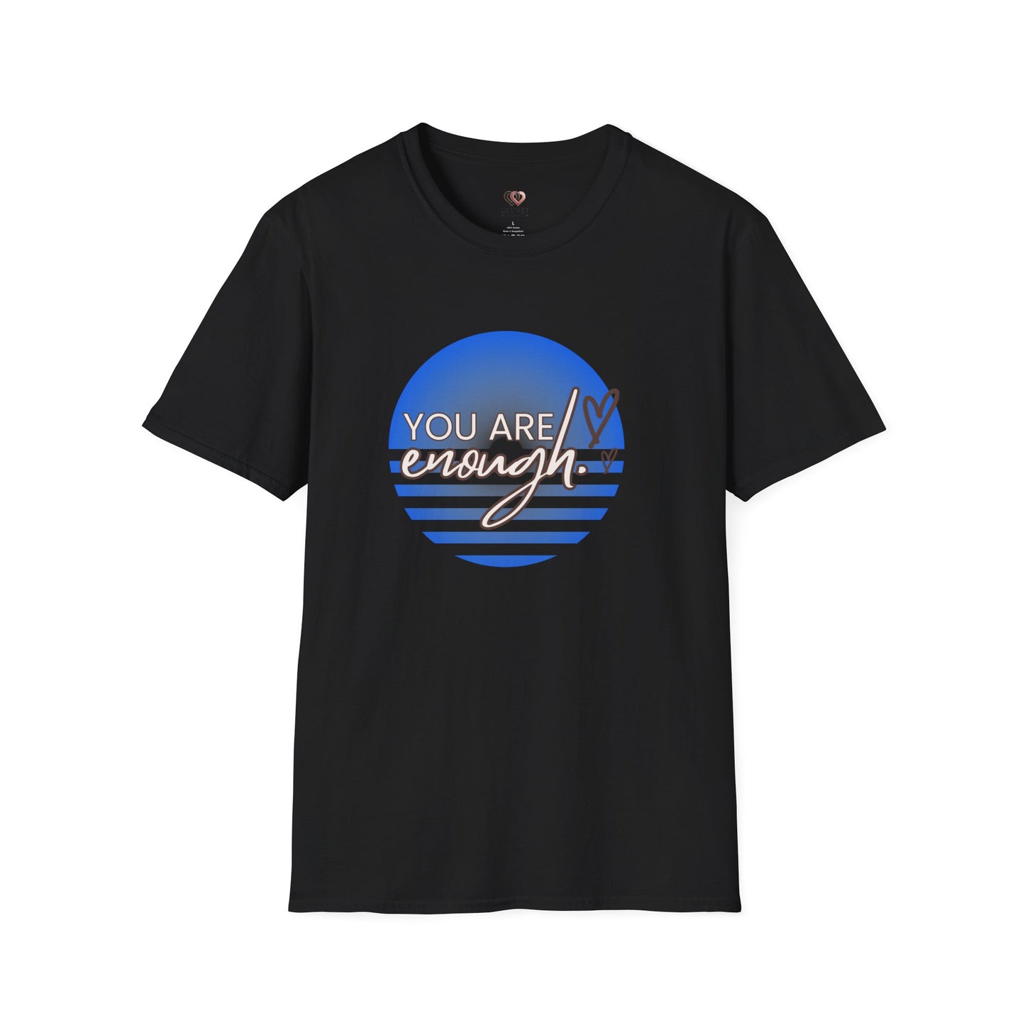 You Are Enough Unisex Softstyle T-Shirt, Affirmation Tee, Gift for Her, Self-Love Shirt, Motivational Top, Casual Wear