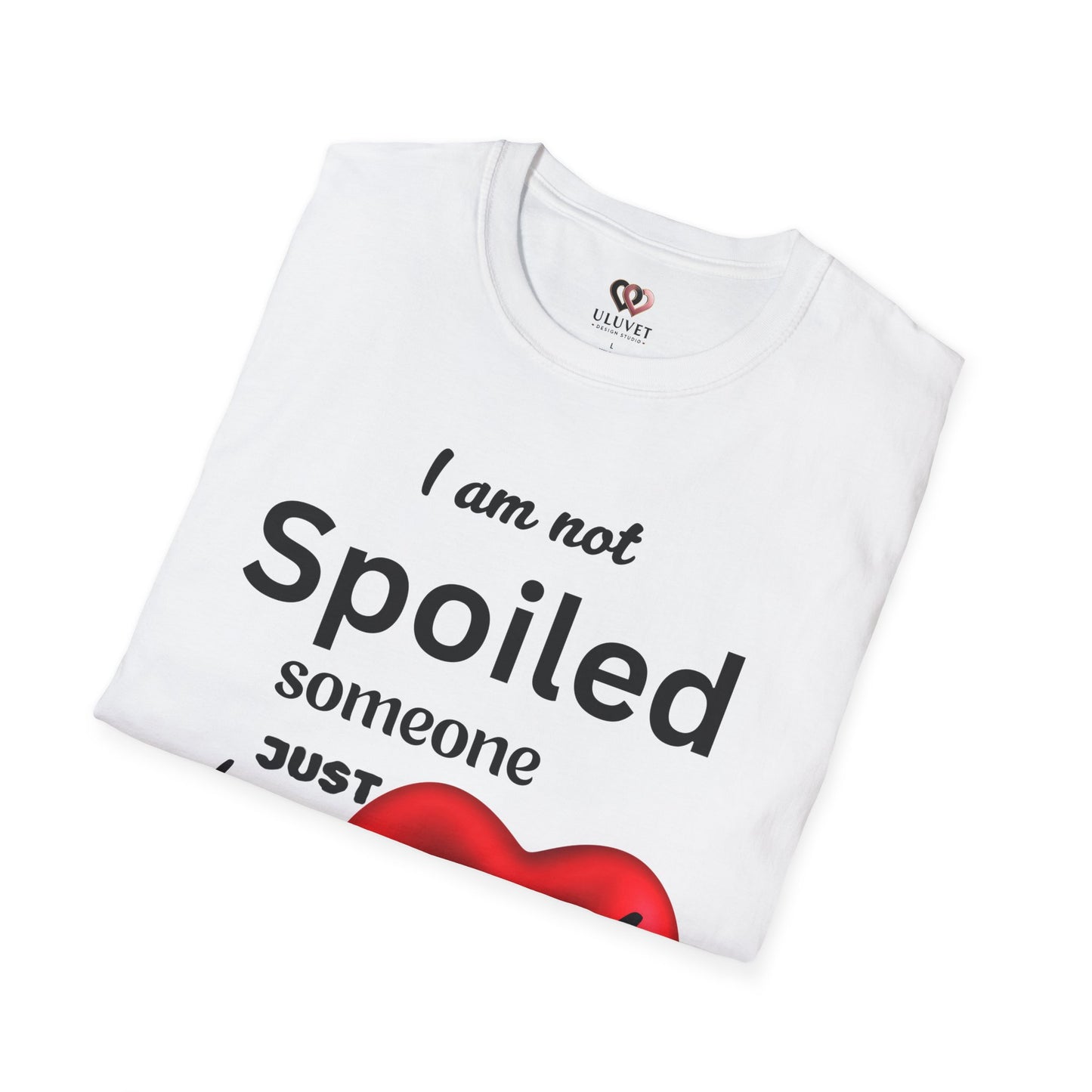 Fun Heart Graphic Tee for Spoiled Ones - Perfect Gift for Birthdays, Anniversaries, Galentine's Day, Summer Outfits, Casual Wear