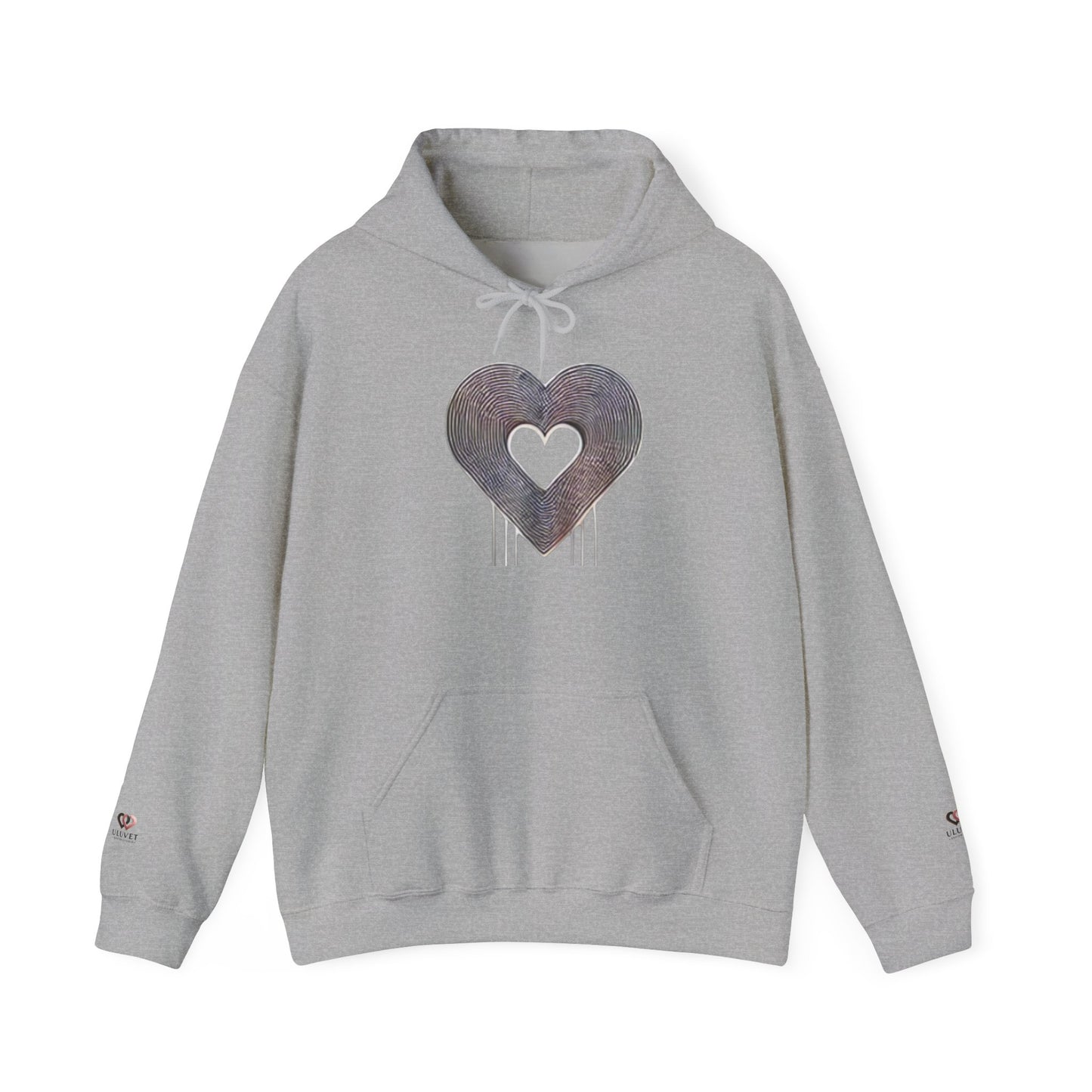 Heart Drip Unisex Hoodie, Cozy Pullover for Couples, Valentine's Day Gift, Cute Casualwear, Trendy Sweatshirt