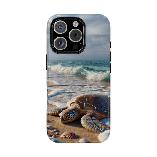 Ocean Turtle Phone Case | Tough Cases for Beach Lovers, Ocean-Themed Gift, Sea Turtle Protector, Coastal Decor, Nature Enthusiasts