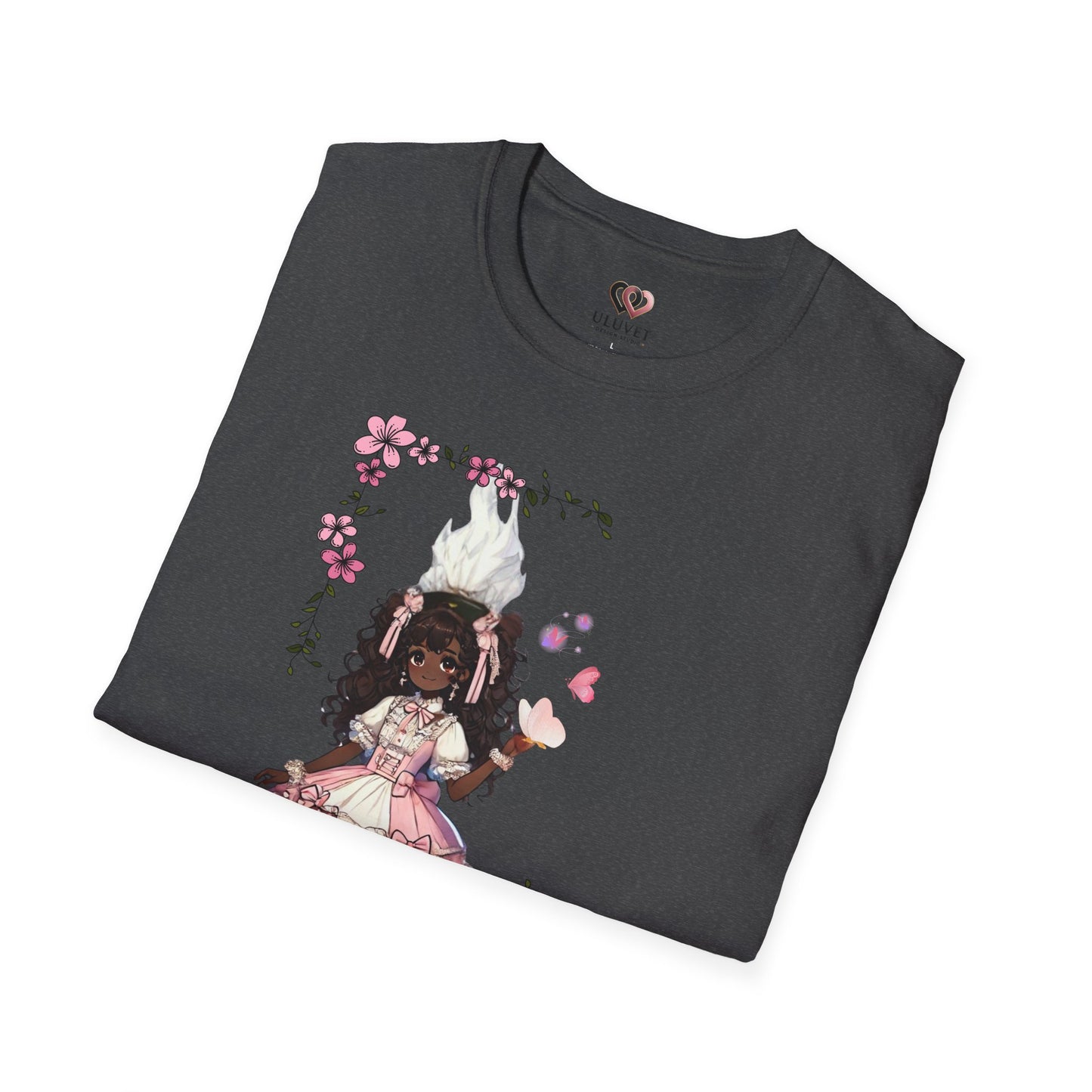 Unisex Softstyle T-Shirt  - Girly Anime Fantasy Design
