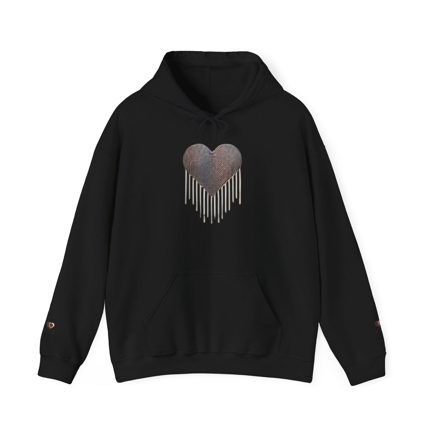 Heart Drip Unisex Hoodie - Cozy Love Sweatshirt, Graphic Hoodie, Winter Fashion, Gift for Her, Valentine's Day Gift