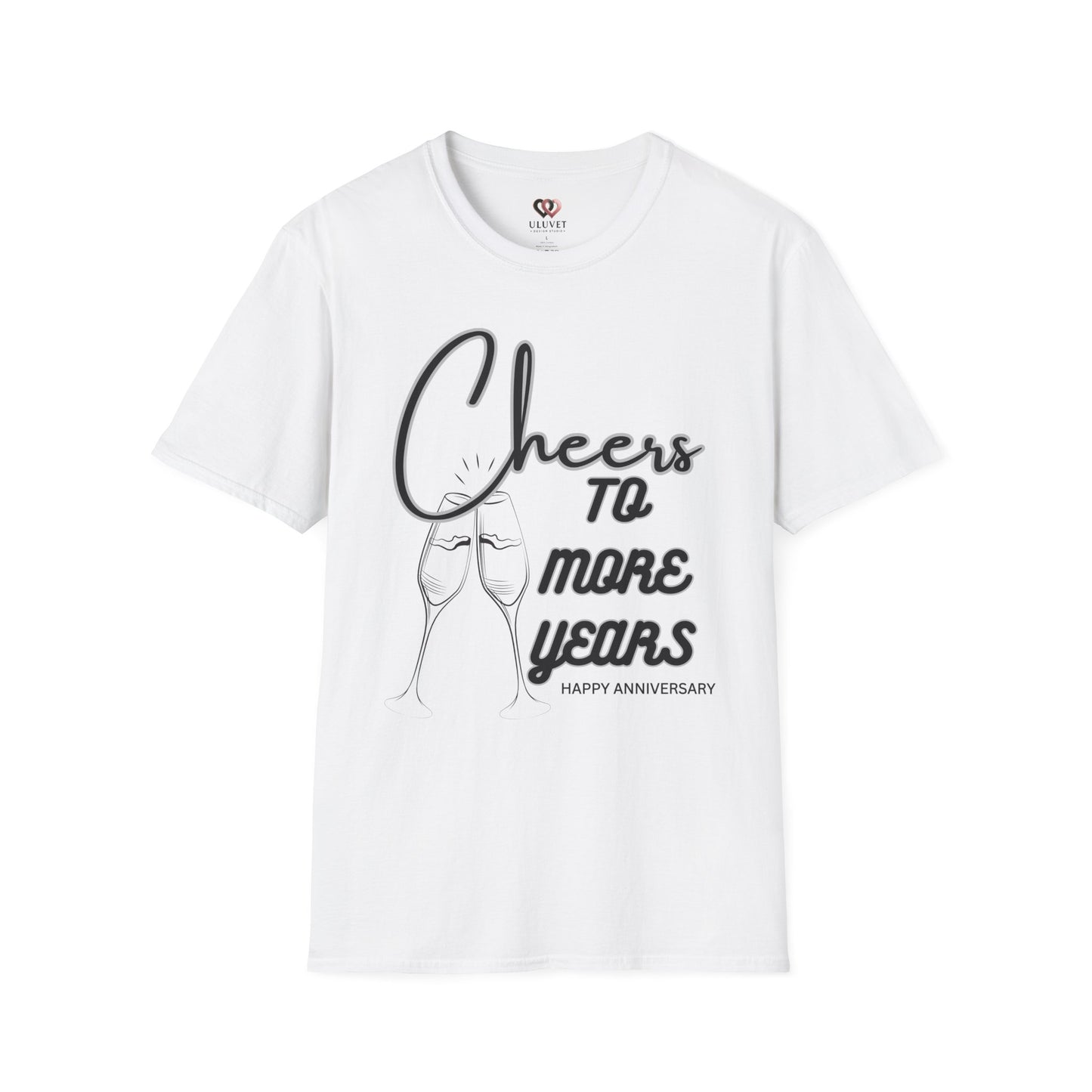 Cheers to More Years Anniversary T-Shirt, Gift for Couples, Unisex Tee, Celebration Shirt, Happy Anniversary Outfit
