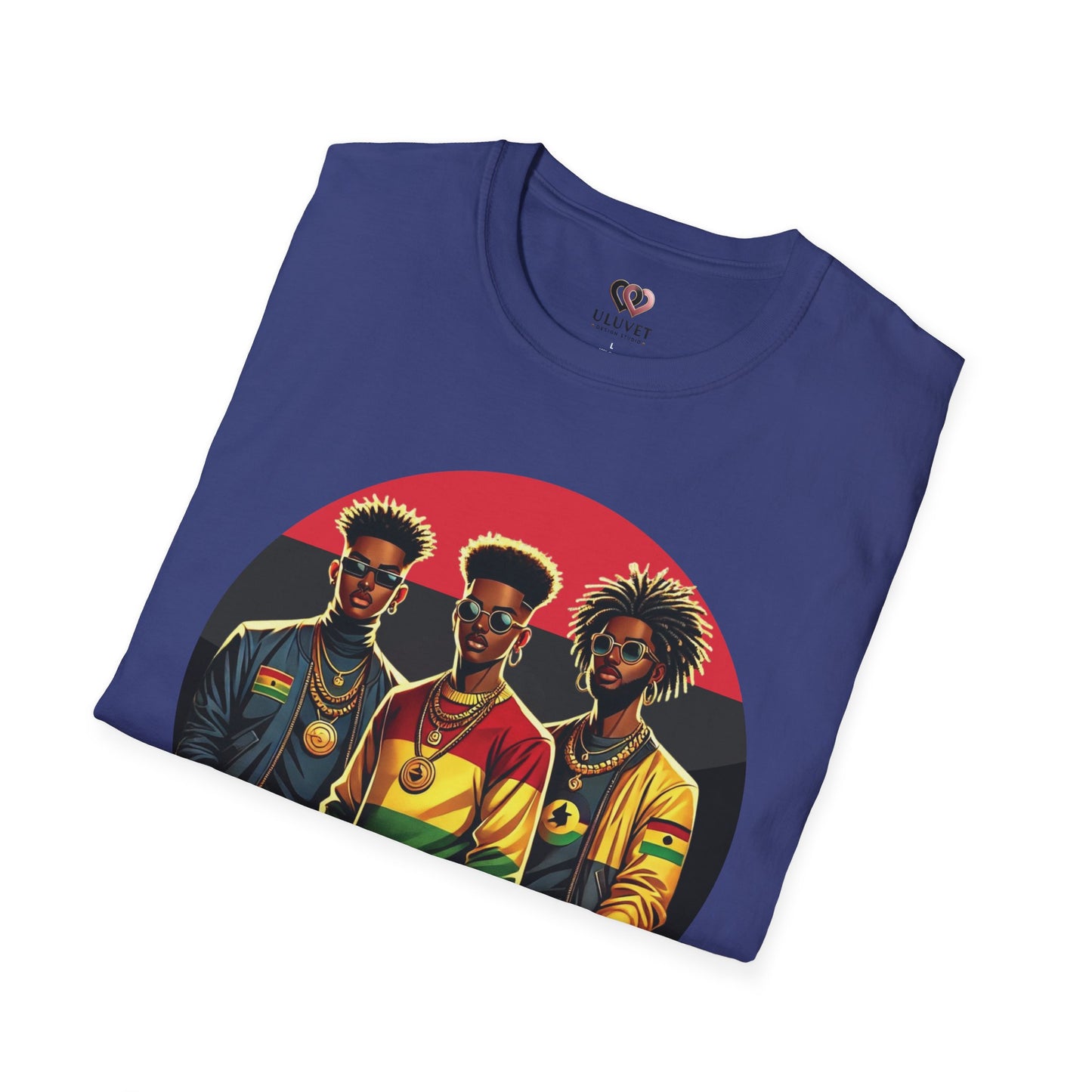 Reggae Roots Trio T-Shirt — Afrocentric Rasta Style Graphic Tee
