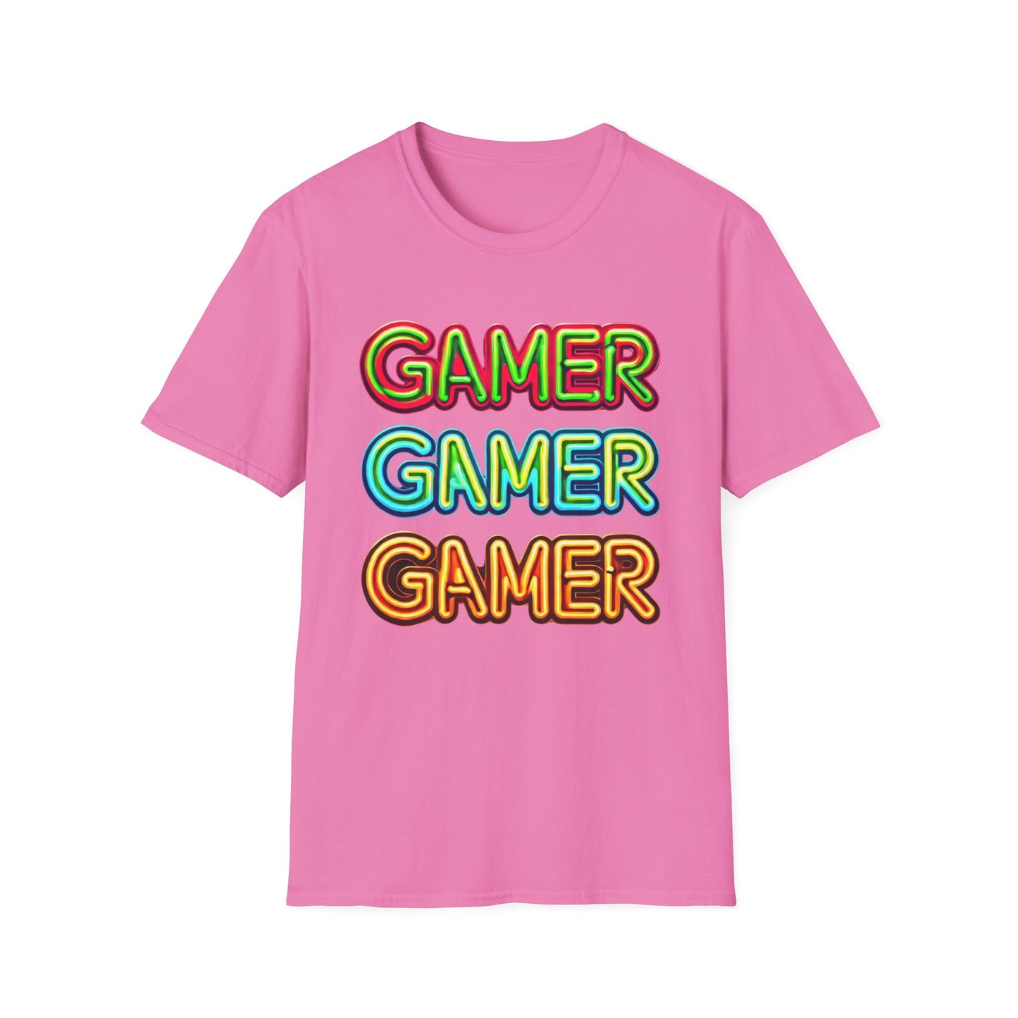 Retro Gamer Unisex Softstyle T-Shirt - Perfect for Gamers, Gaming Events, Birthdays, or Casual Wear, Gamer Tee, Gift for Gamers, Video Game