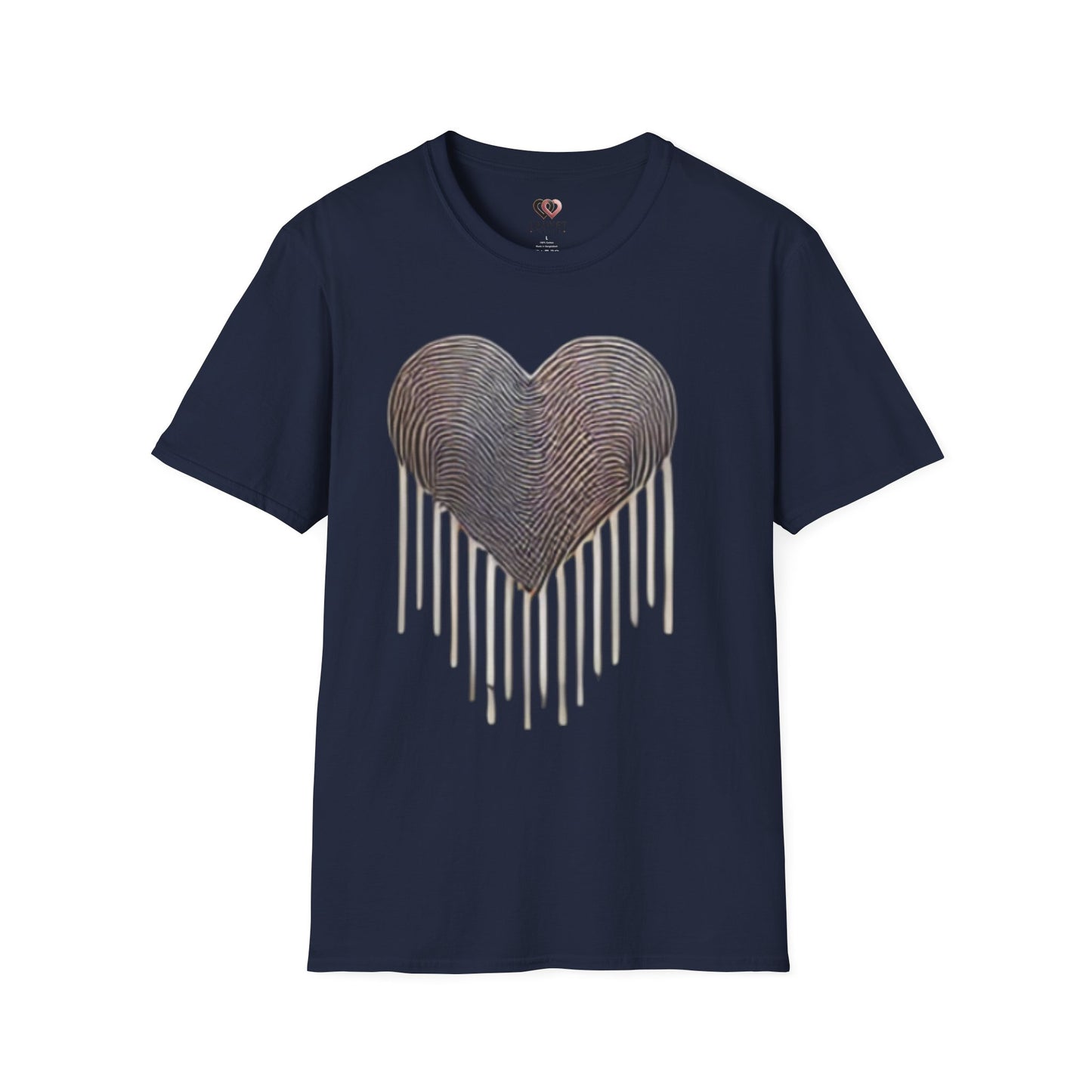 Heartfelt Fingerprint T-Shirt – Perfect for Gift Giving, Casual Wear, Couples, Anniversaries, Loved Ones