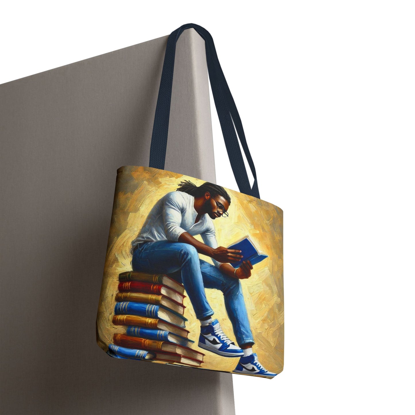 Book Lover Tote Bag. Literary Book Lover Art