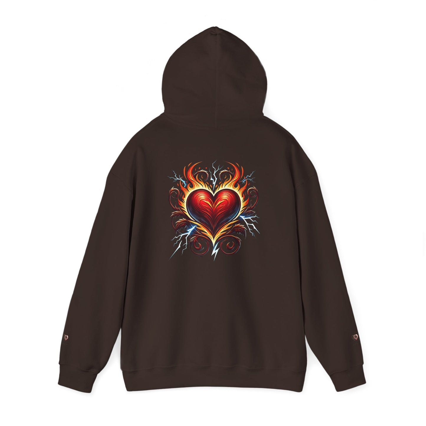 Heart Flame Unisex Hoodie | Cozy Sweatshirt for Love, Valentine's Day Gift, Casual Wear, Trendy Fashion, Gift for Her