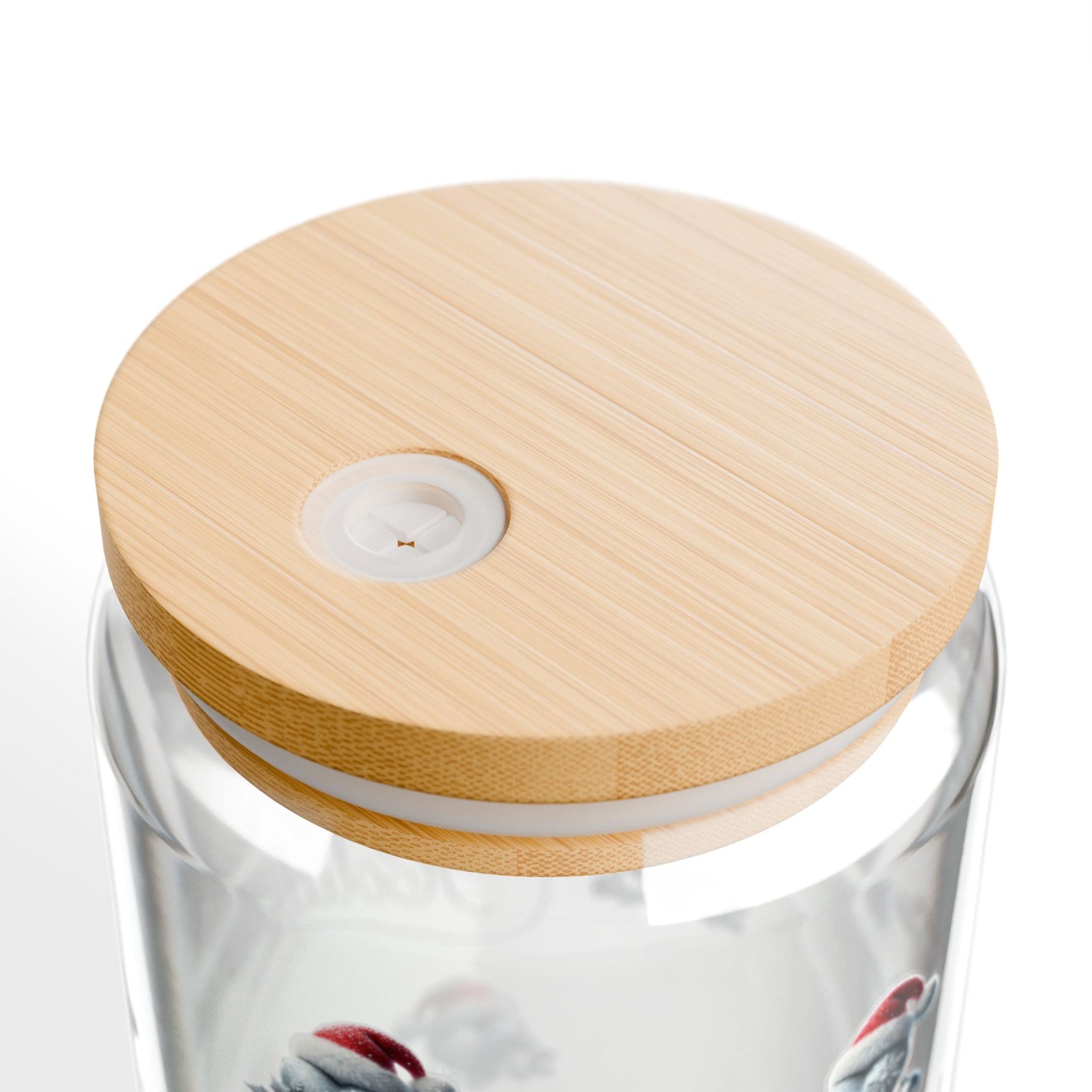 Festive Sipper Glass | 16oz Holiday Drinkware, Cute Gift for Christmas, Party Favor, Home Decor, Reusable Straw