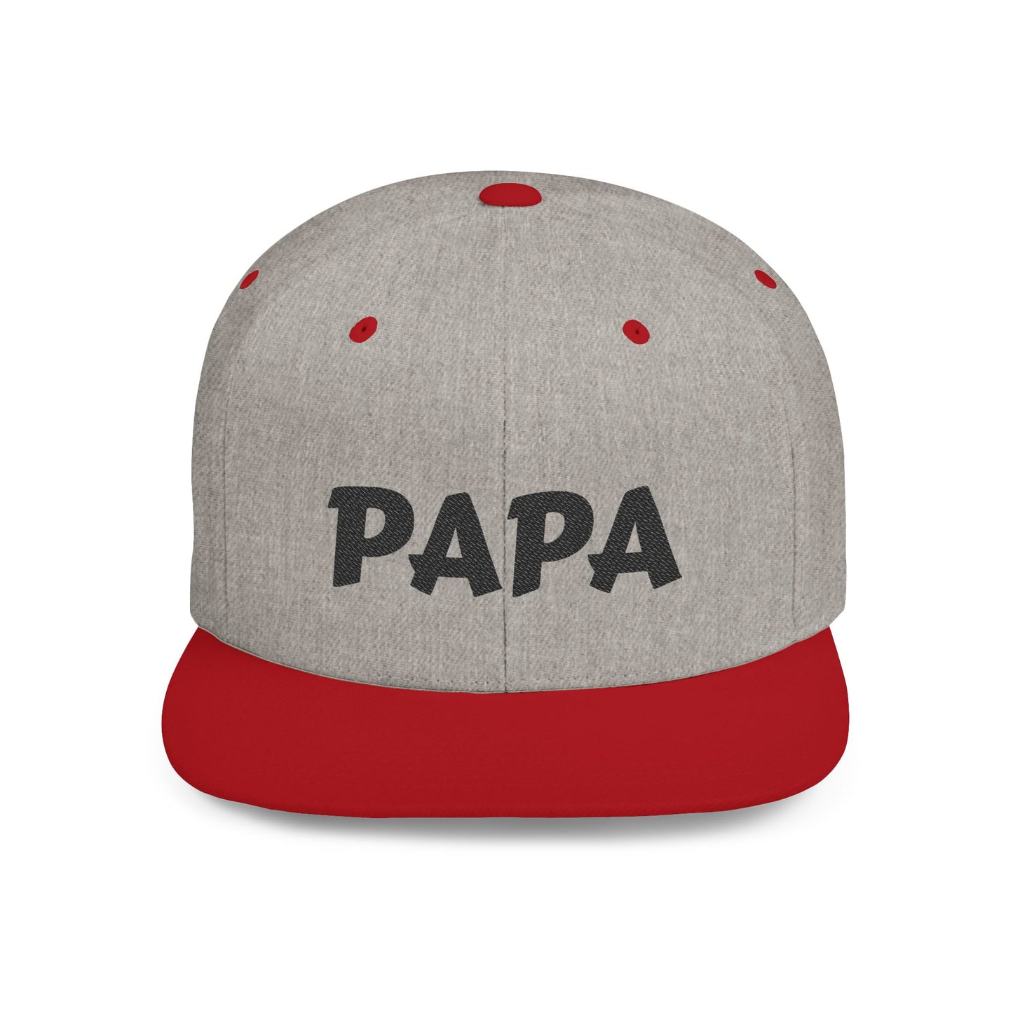 Custom 'Papa' Flat Bill Snapback Hat | Trendy Dad Cap, Gift for Father's Day, Birthday, Casual Wear, Everyday Style