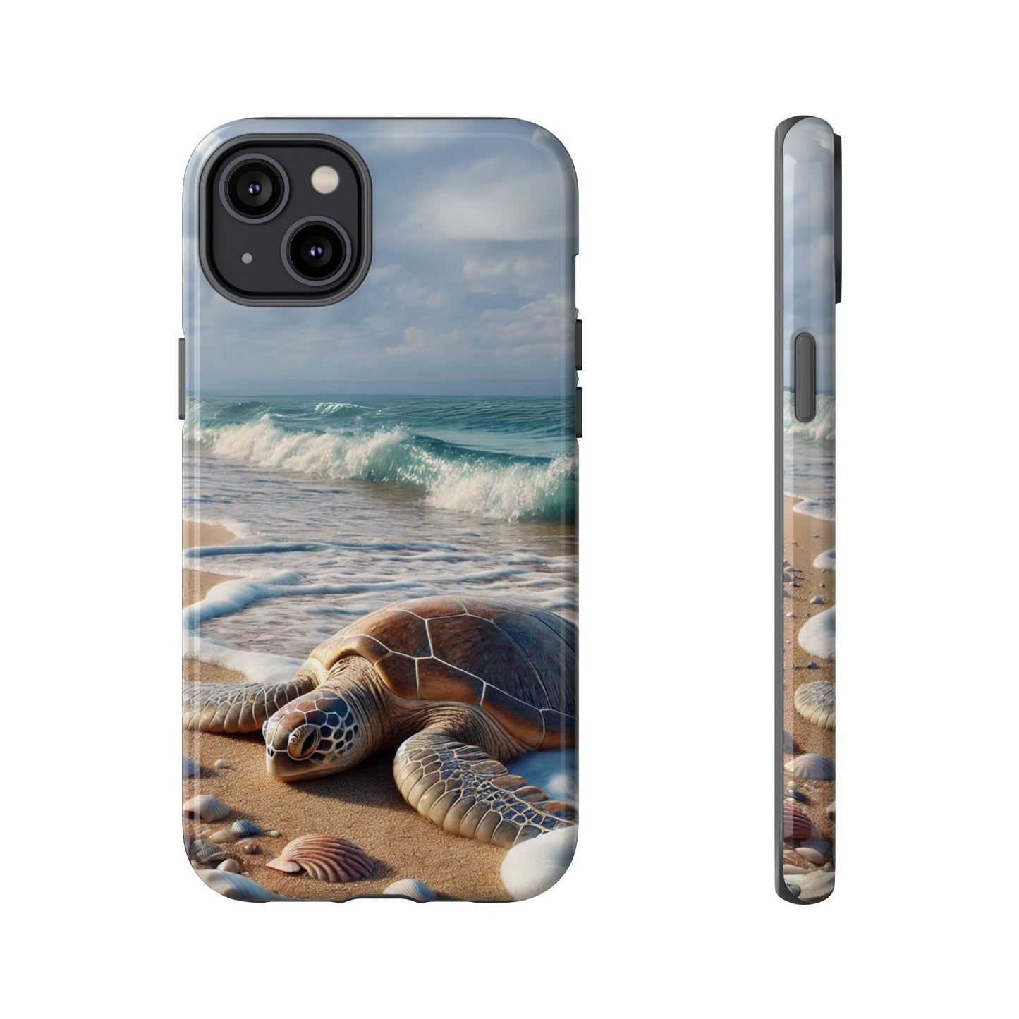 Ocean Turtle Phone Case | Tough Cases for Beach Lovers, Ocean-Themed Gift, Sea Turtle Protector, Coastal Decor, Nature Enthusiasts