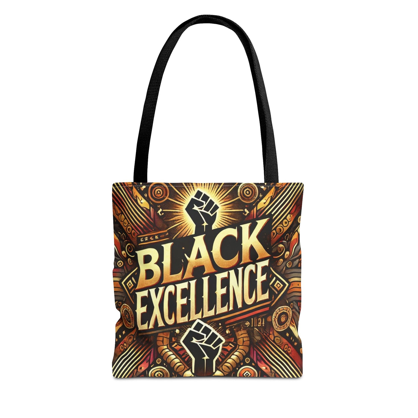 Black Excellence Tote Bag — Urban Afrocentric Art Shopper