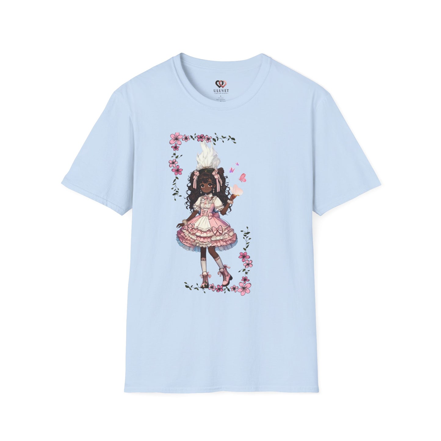 Unisex Softstyle T-Shirt  - Girly Anime Fantasy Design