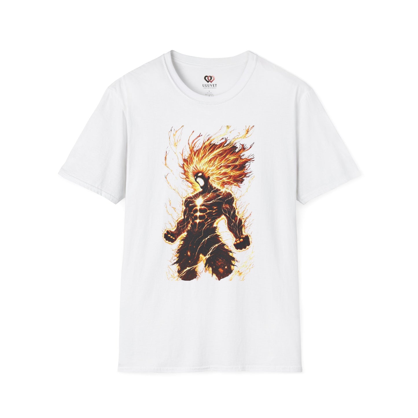 Fire Anime Unisex Softstyle T-Shirt