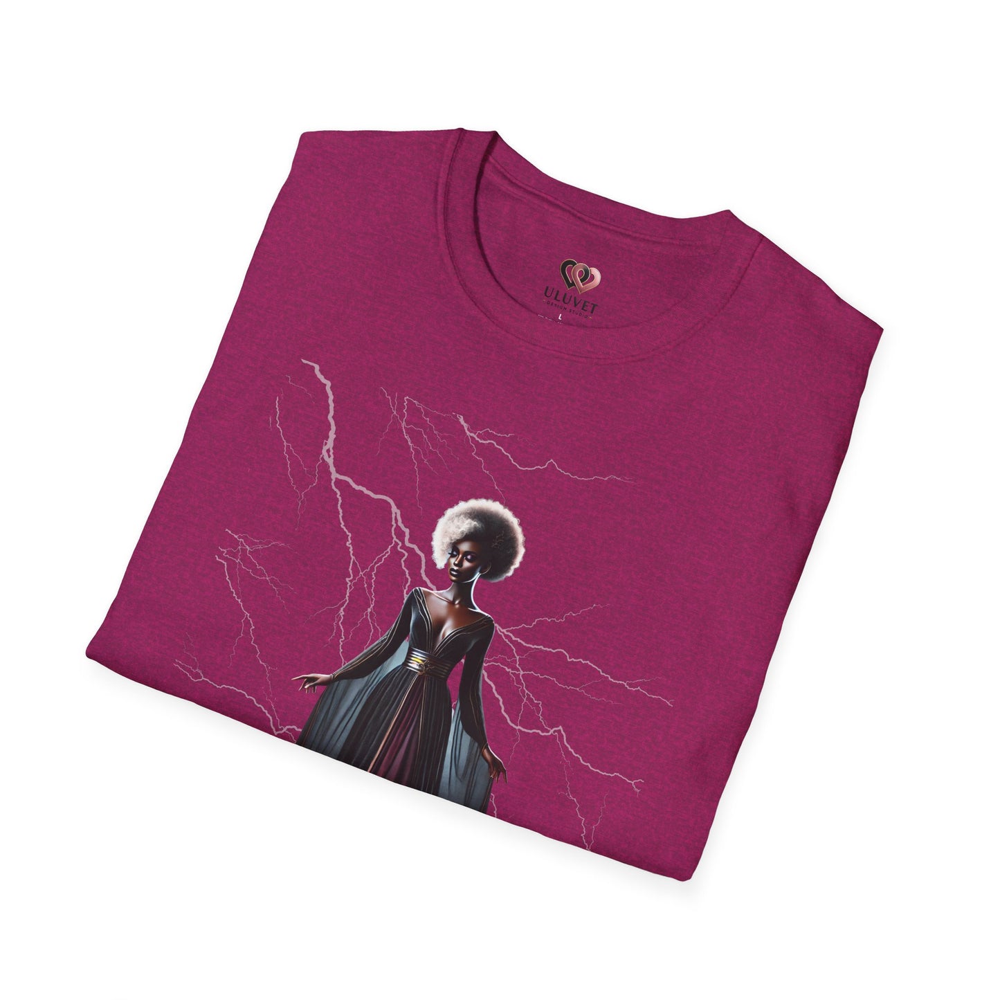 Mystical Vibe Unisex Softstyle T-Shirt with Electric Design