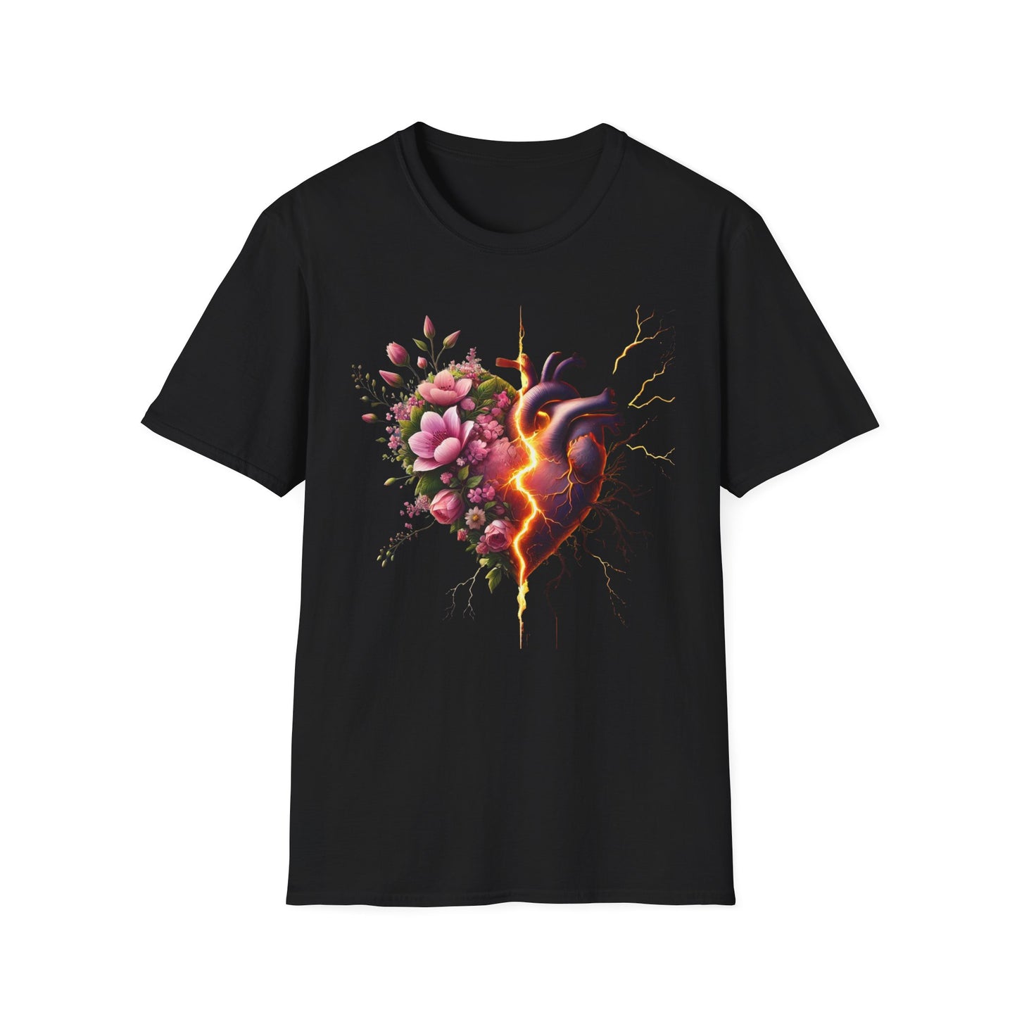 Heartbreak Floral T-Shirt - Perfect for Gifts, Casual Wear, Valentines, or Self-Care