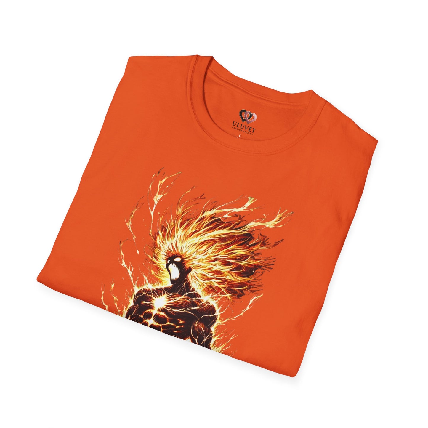 Fire Anime Unisex Softstyle T-Shirt