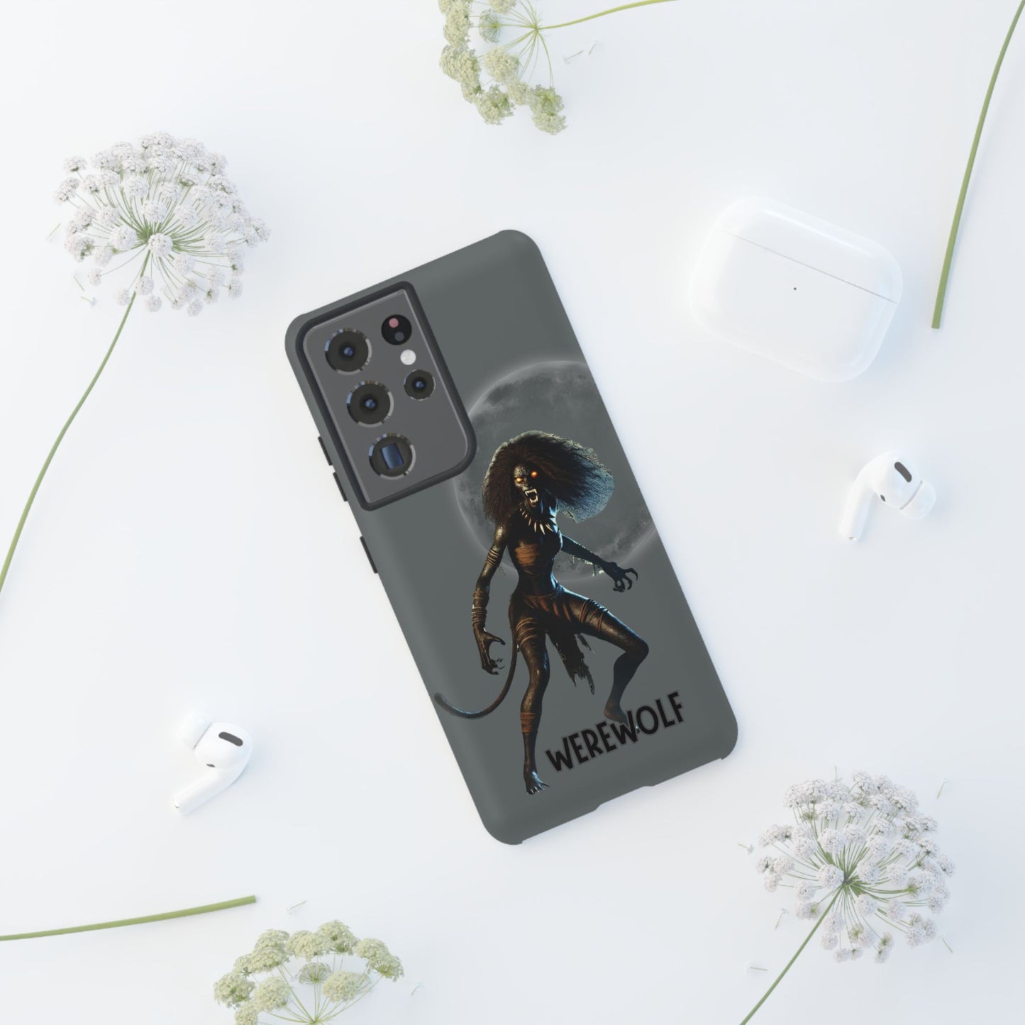 Werewolf Phone Case, Tough Cases for Monster Lovers, Ghoul Phone Cover, Halloween Gift, Unique Cell Phone Accessory