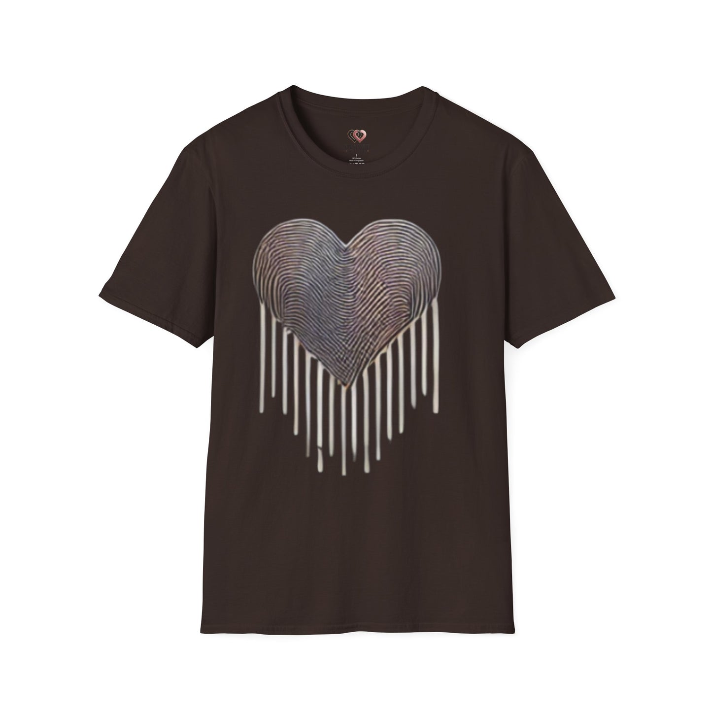 Heartfelt Fingerprint T-Shirt – Perfect for Gift Giving, Casual Wear, Couples, Anniversaries, Loved Ones