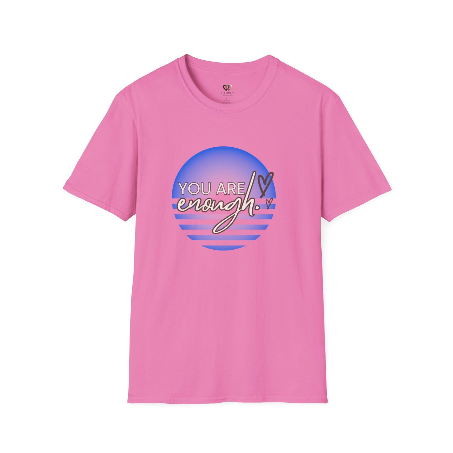 You Are Enough Unisex Softstyle T-Shirt, Affirmation Tee, Gift for Her, Self-Love Shirt, Motivational Top, Casual Wear